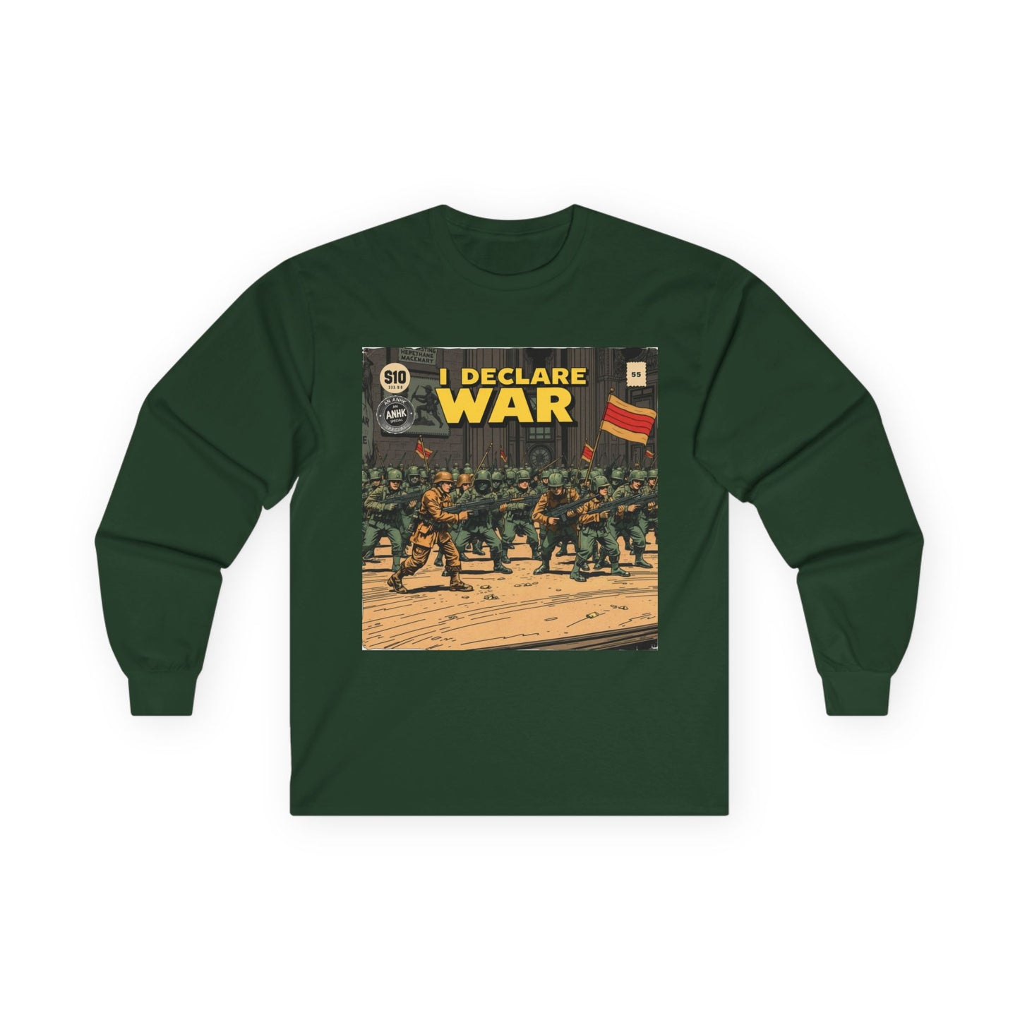 Unisex Graphic Long Sleeve Tee - I Declare War