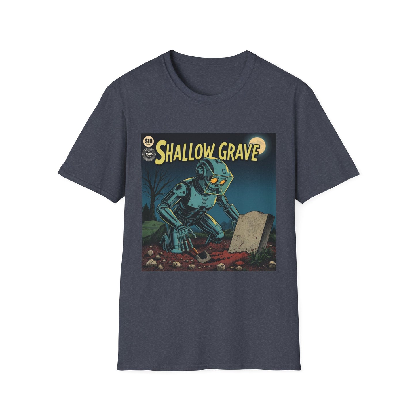 Vintage Comic Cover Shallow Grave Graphic T-Shirt