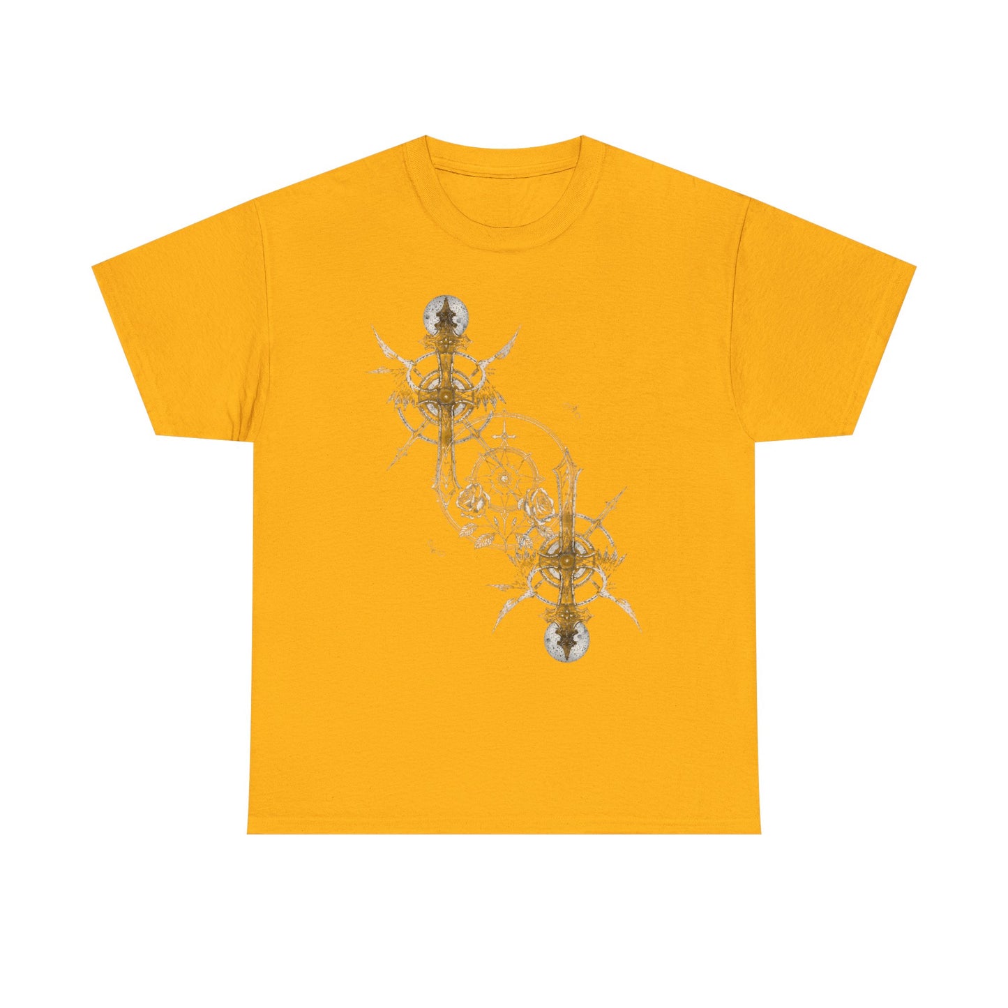 Gothic Y2k Cross Unisex Heavy Cotton Tee