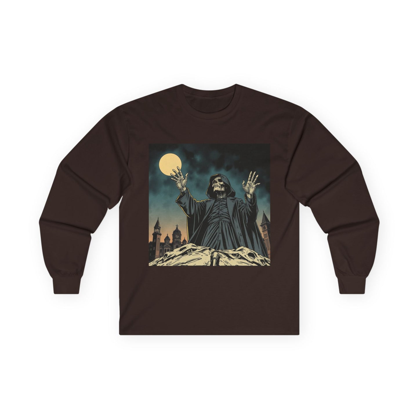 Skelly Goth Moonlit Ensemble Long Sleeve Tee