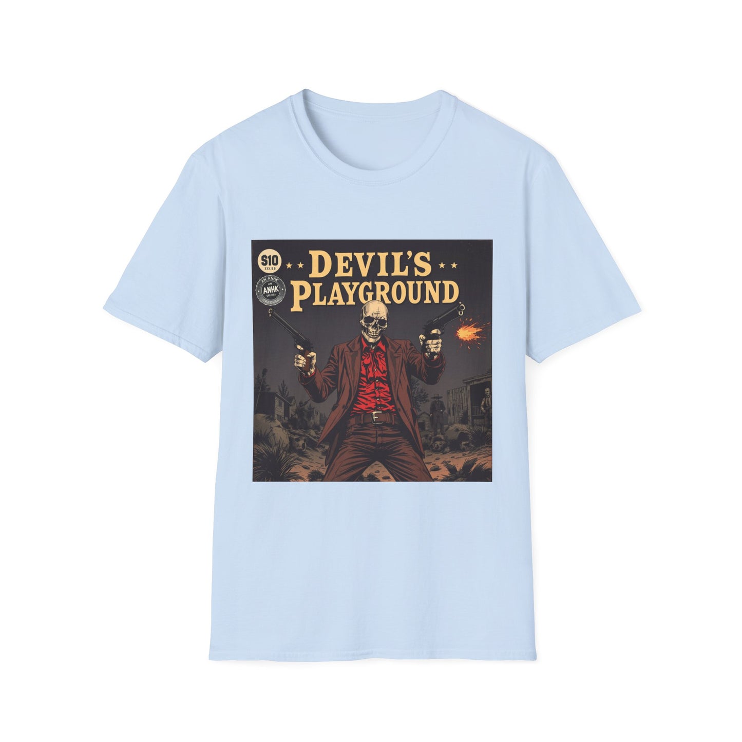 Vintage Comic Cover 'Devil's Playground' Graphic Tee