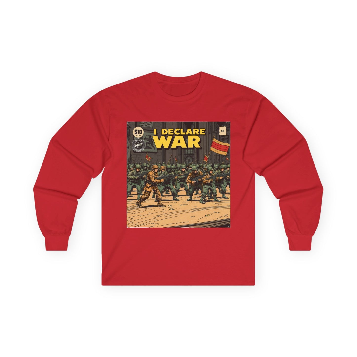 Unisex Graphic Long Sleeve Tee - I Declare War