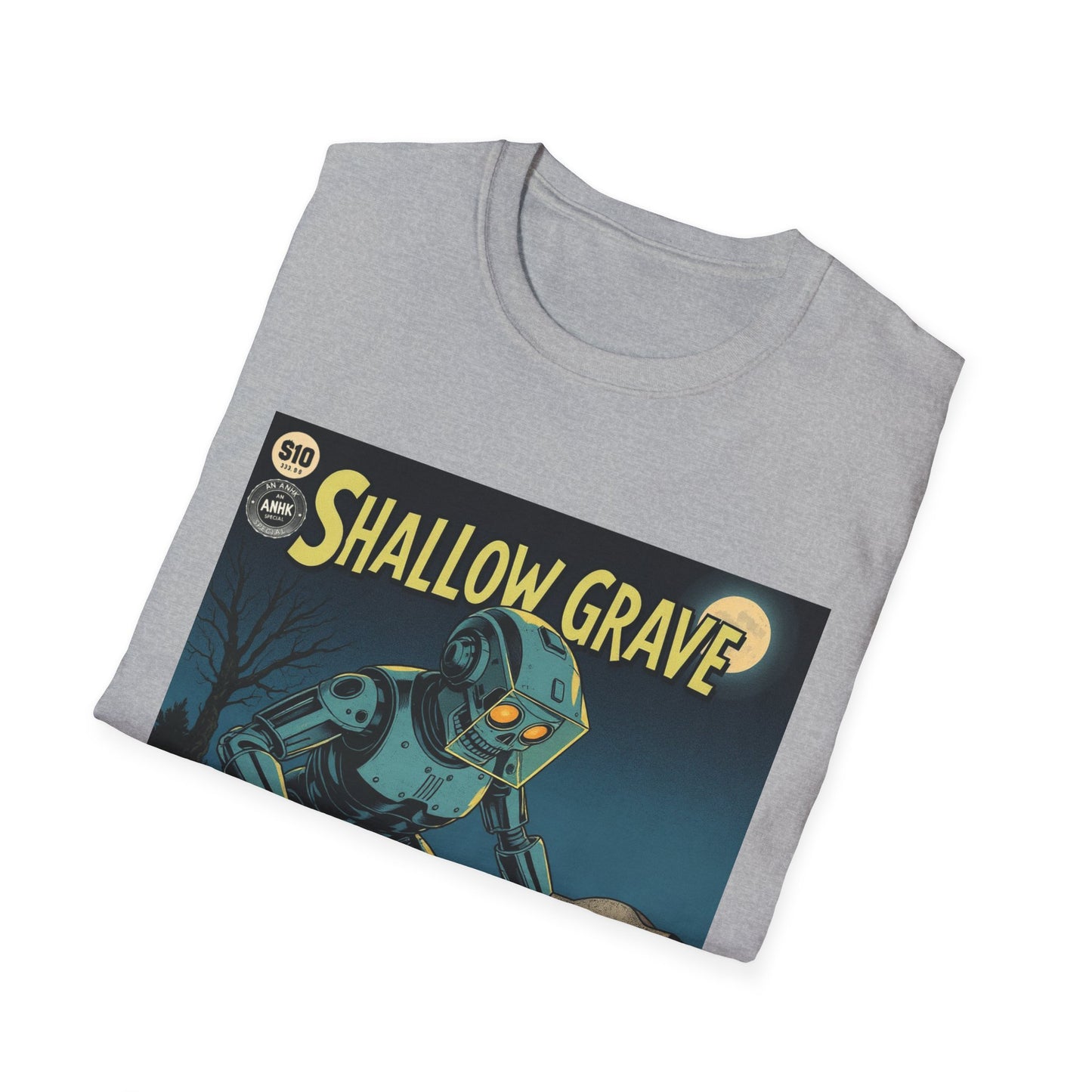 Vintage Comic Cover Shallow Grave Graphic T-Shirt