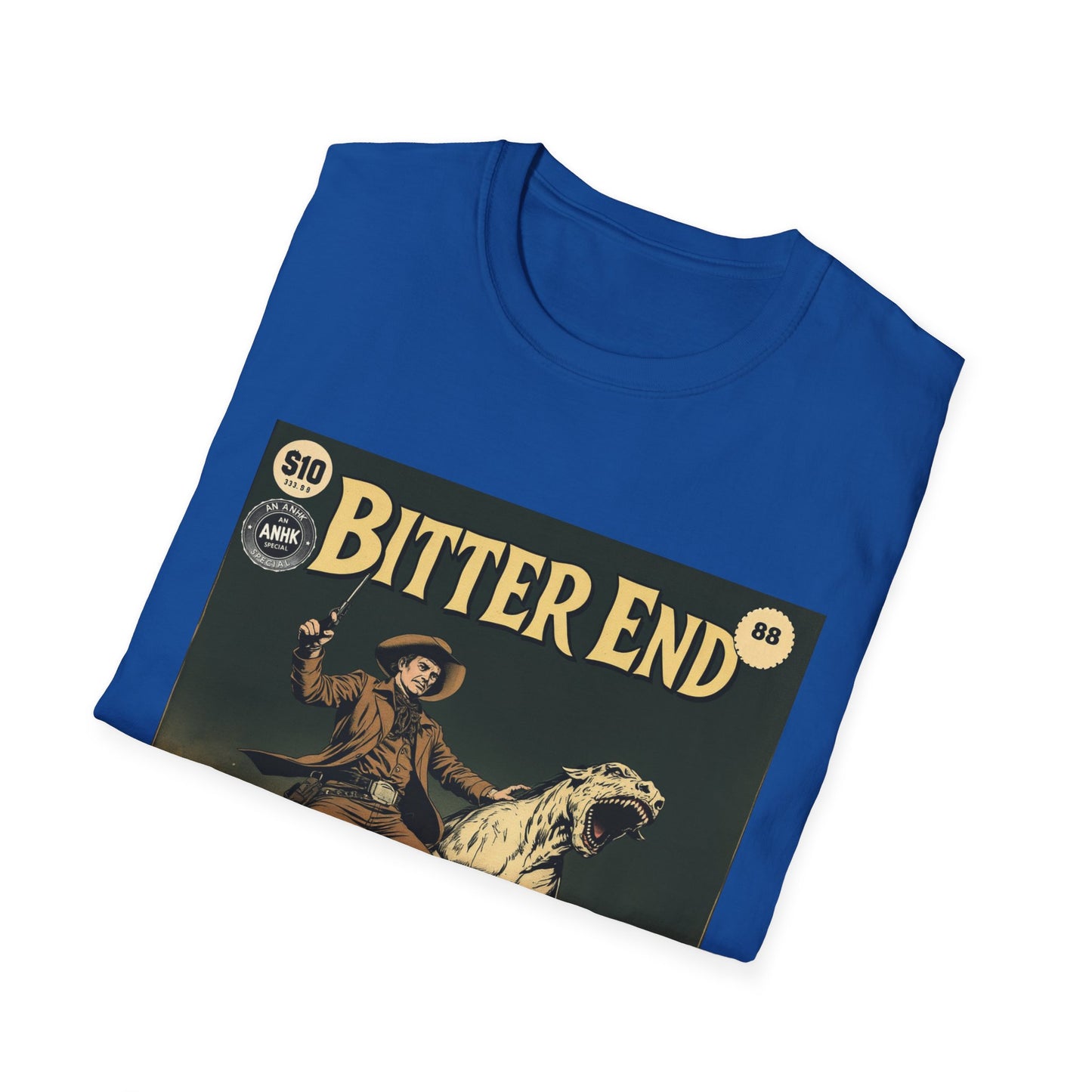 Vintage Comic Cover Western 'Bitter End' Graphic T-Shirt