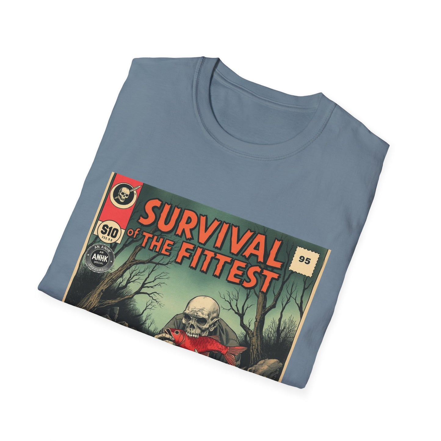 Vintage Comic Cover 'Survival of the Fittest' T-Shirt