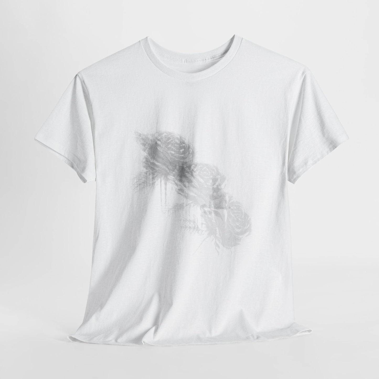 Y2k Gothic Faded Rose Unisex Heavy Cotton Tee
