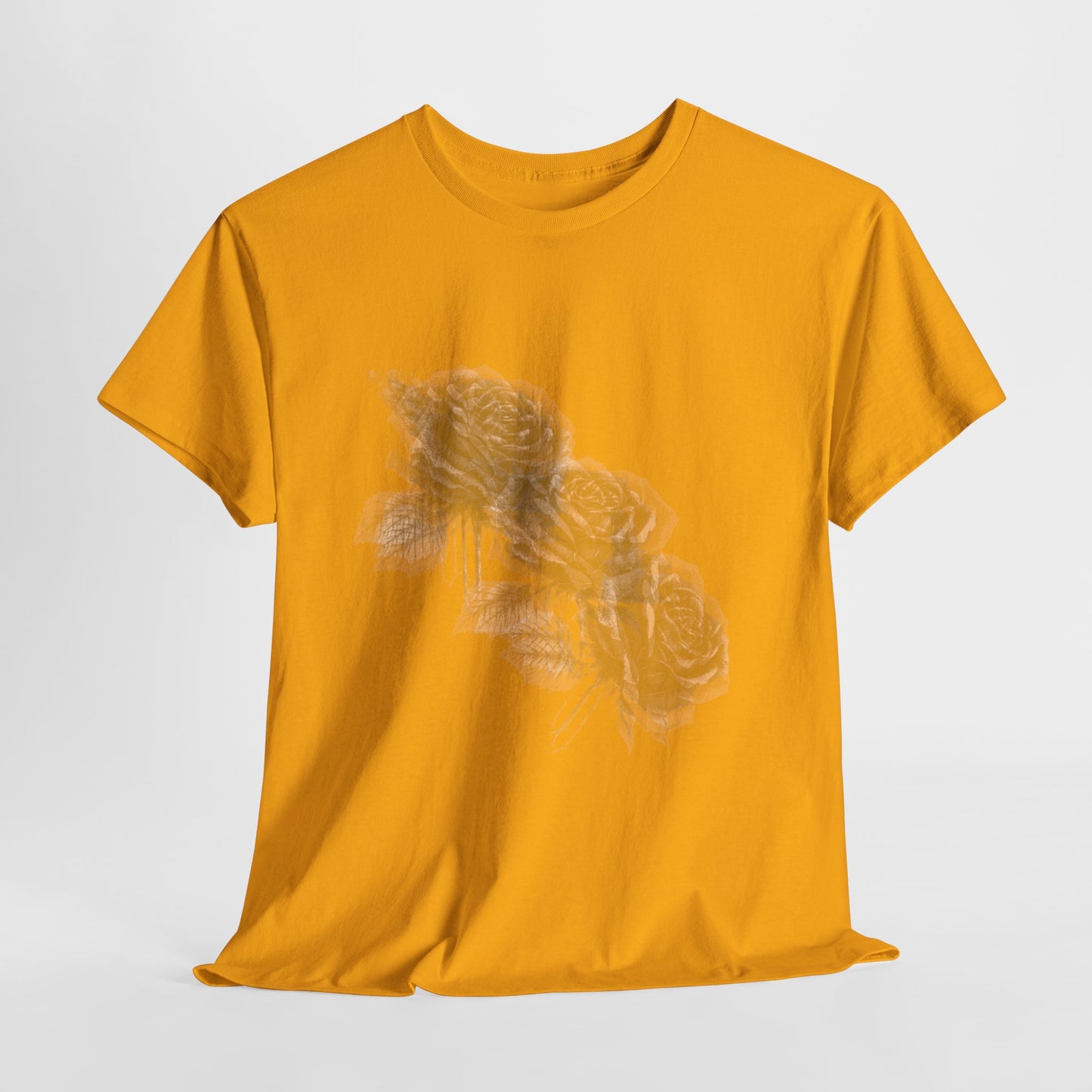 Y2k Gothic Faded Rose Unisex Heavy Cotton Tee