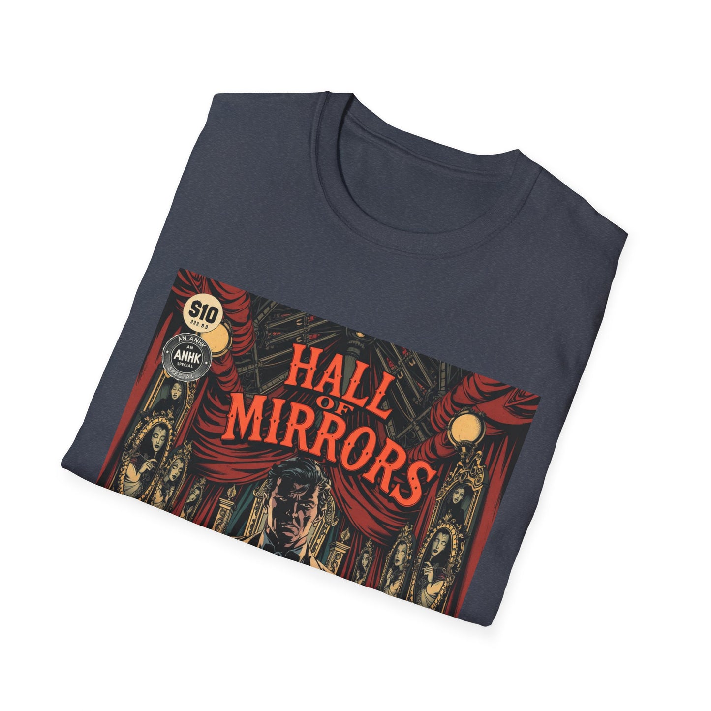 Vintage Comic Cover 'Hall of Mirrors' T-Shirt