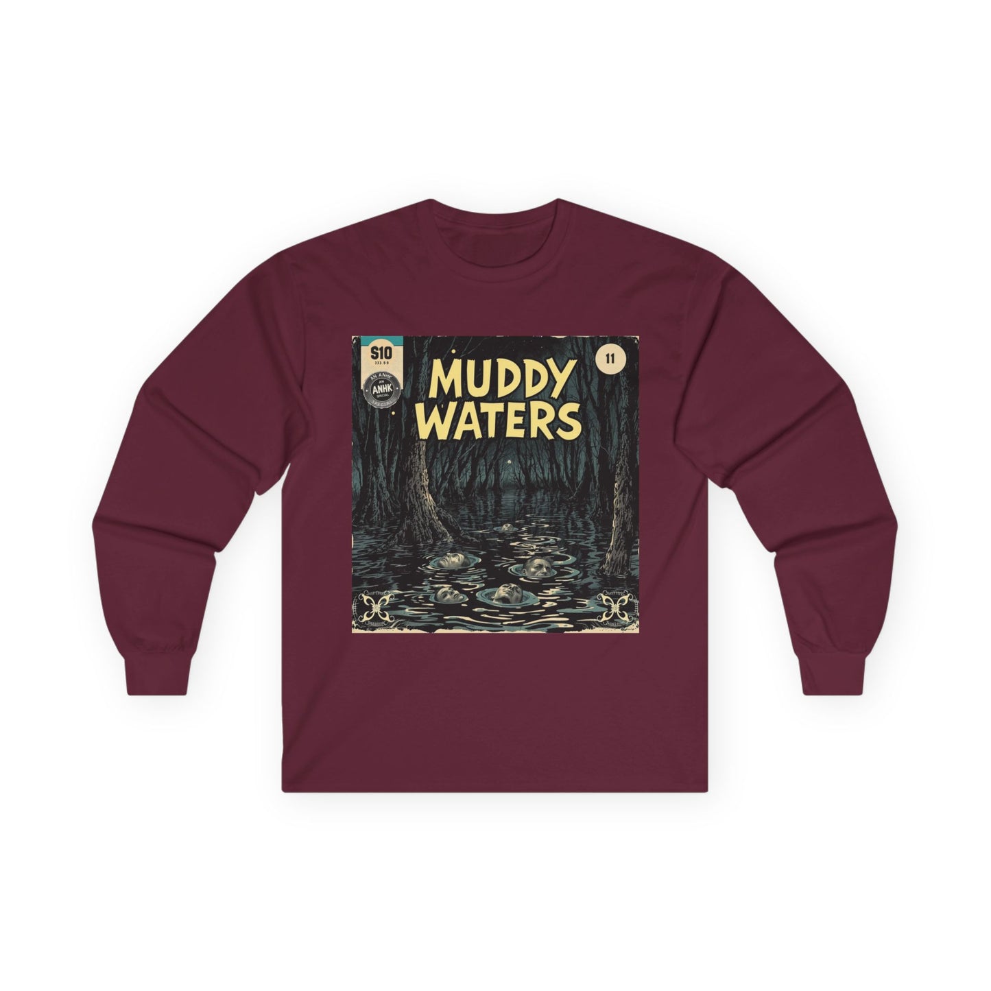 Vintage Comic Cover 'Muddy Waters' Long Sleeve Tee