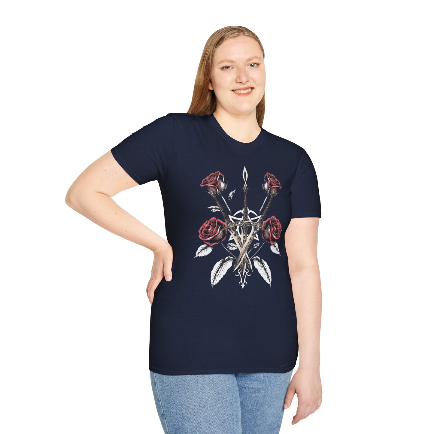 Gothic Y2k Rose & Sword Unisex T-Shirt