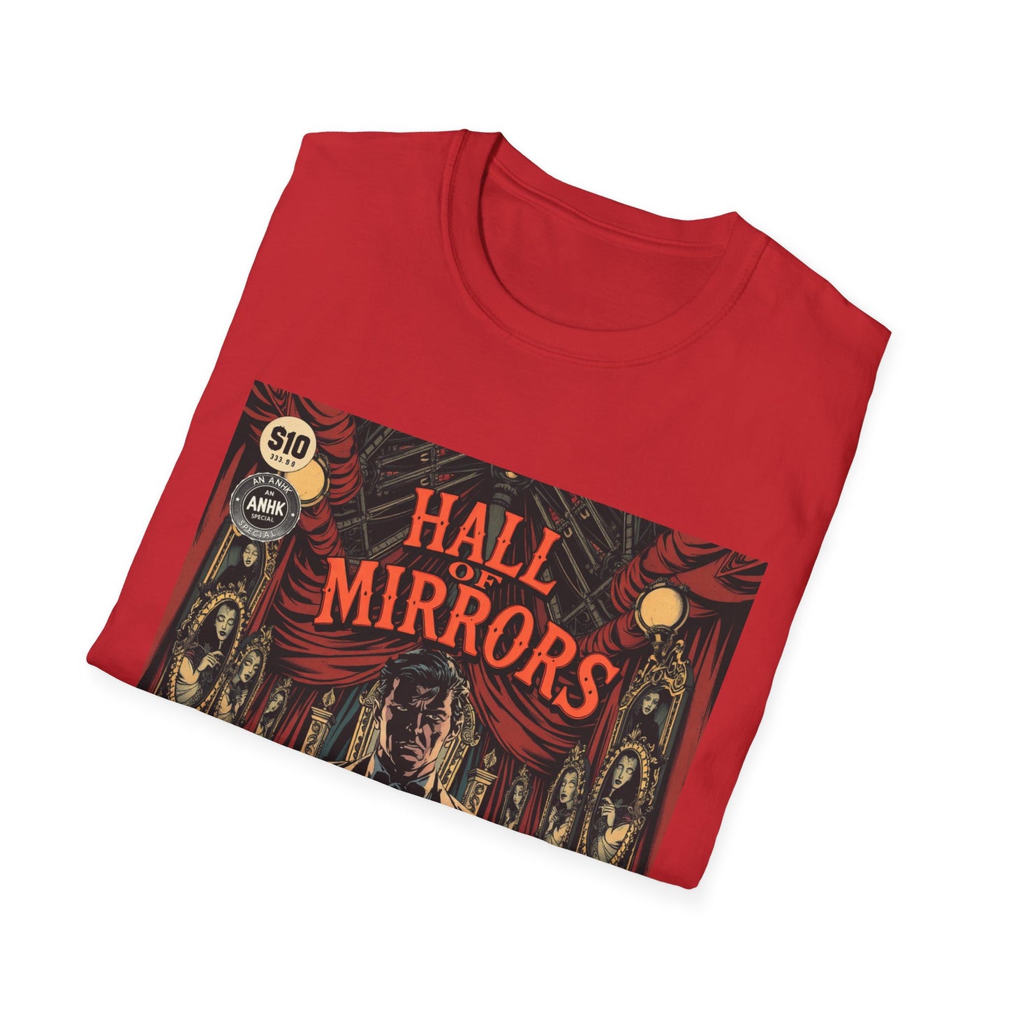 Vintage Comic Cover 'Hall of Mirrors' T-Shirt