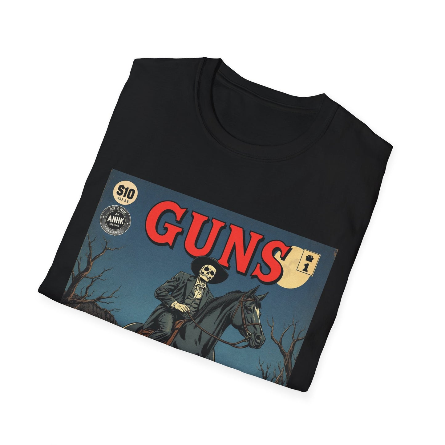 Vintage Comic Cover 'Guns' Graphic Tee