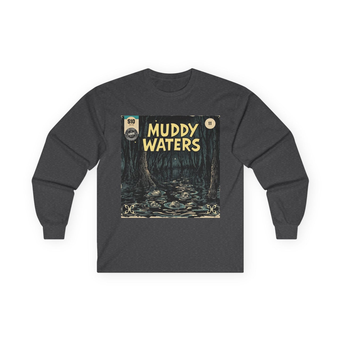 Vintage Comic Cover 'Muddy Waters' Long Sleeve Tee