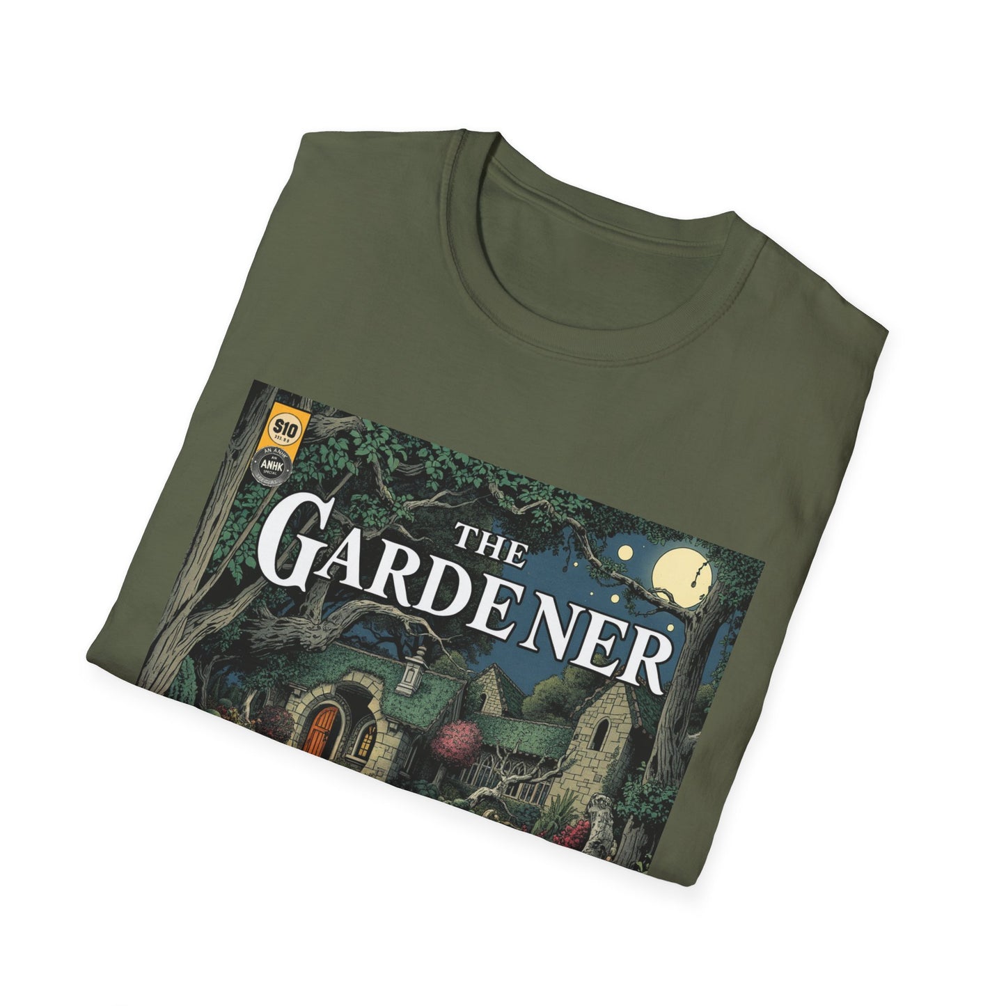 Vintage Comic Cover 'The Gardener' Unisex Softstyle T-Shirt