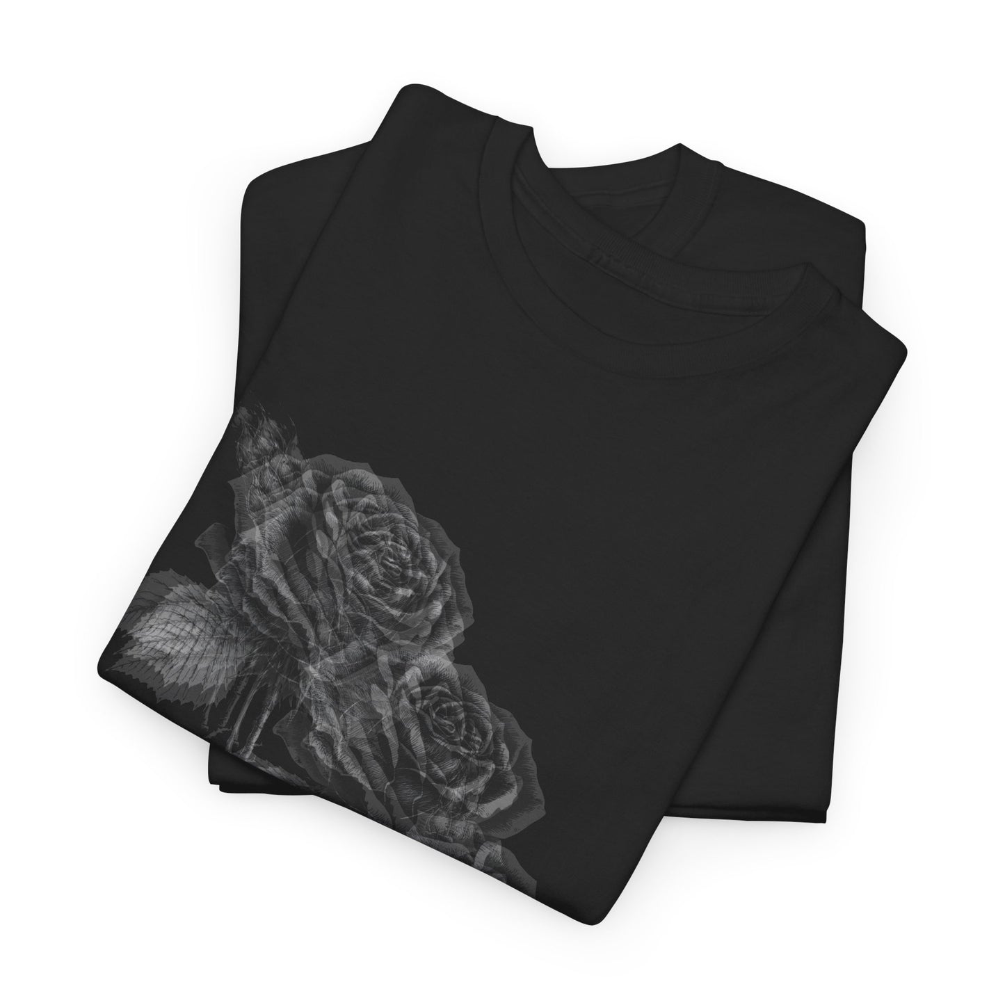 Y2k Gothic Faded Rose Unisex Heavy Cotton Tee