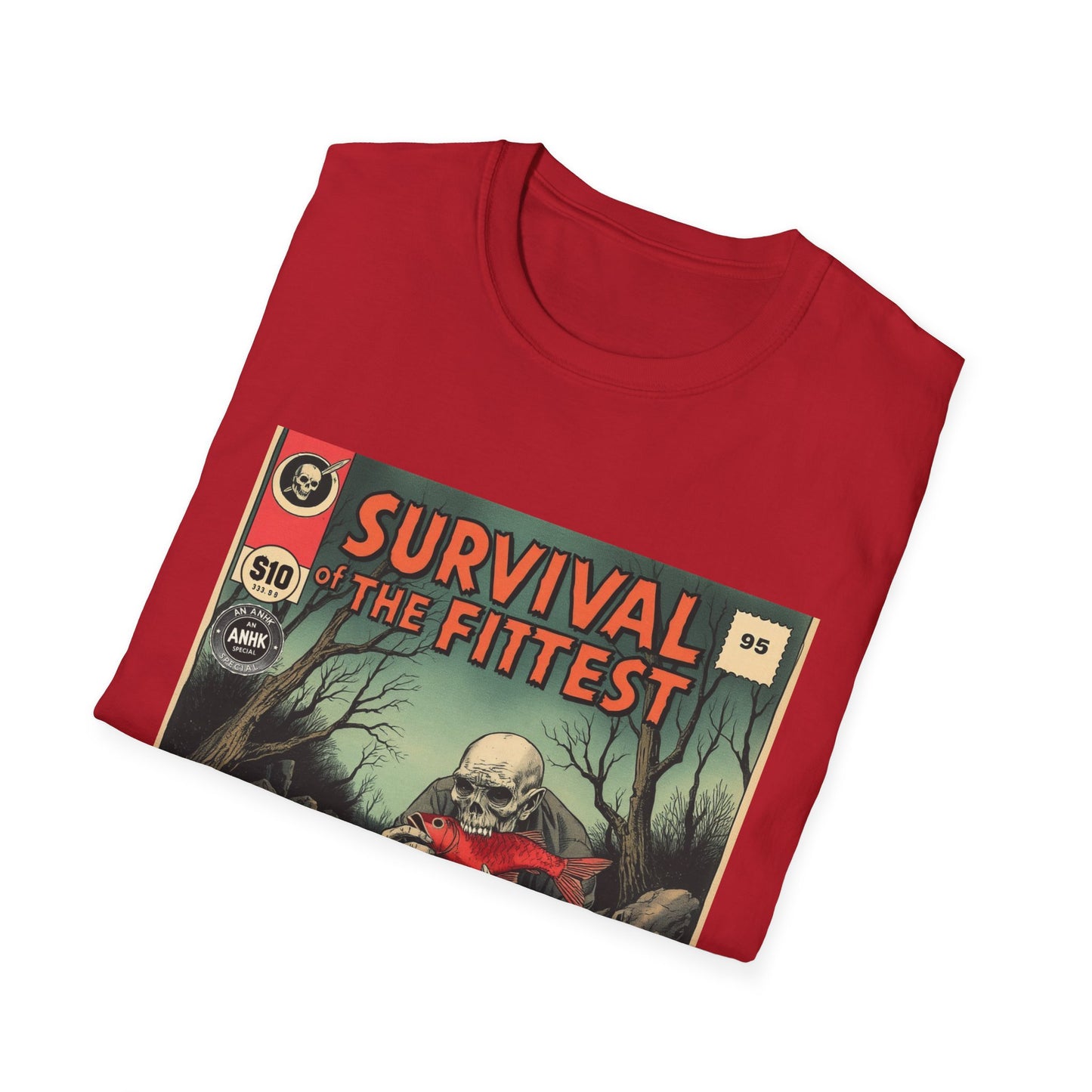 Vintage Comic Cover 'Survival of the Fittest' T-Shirt