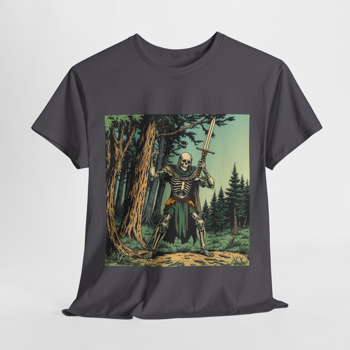 Skelly Goth Vintage Comic Cover Unisex Heavy Cotton Tee