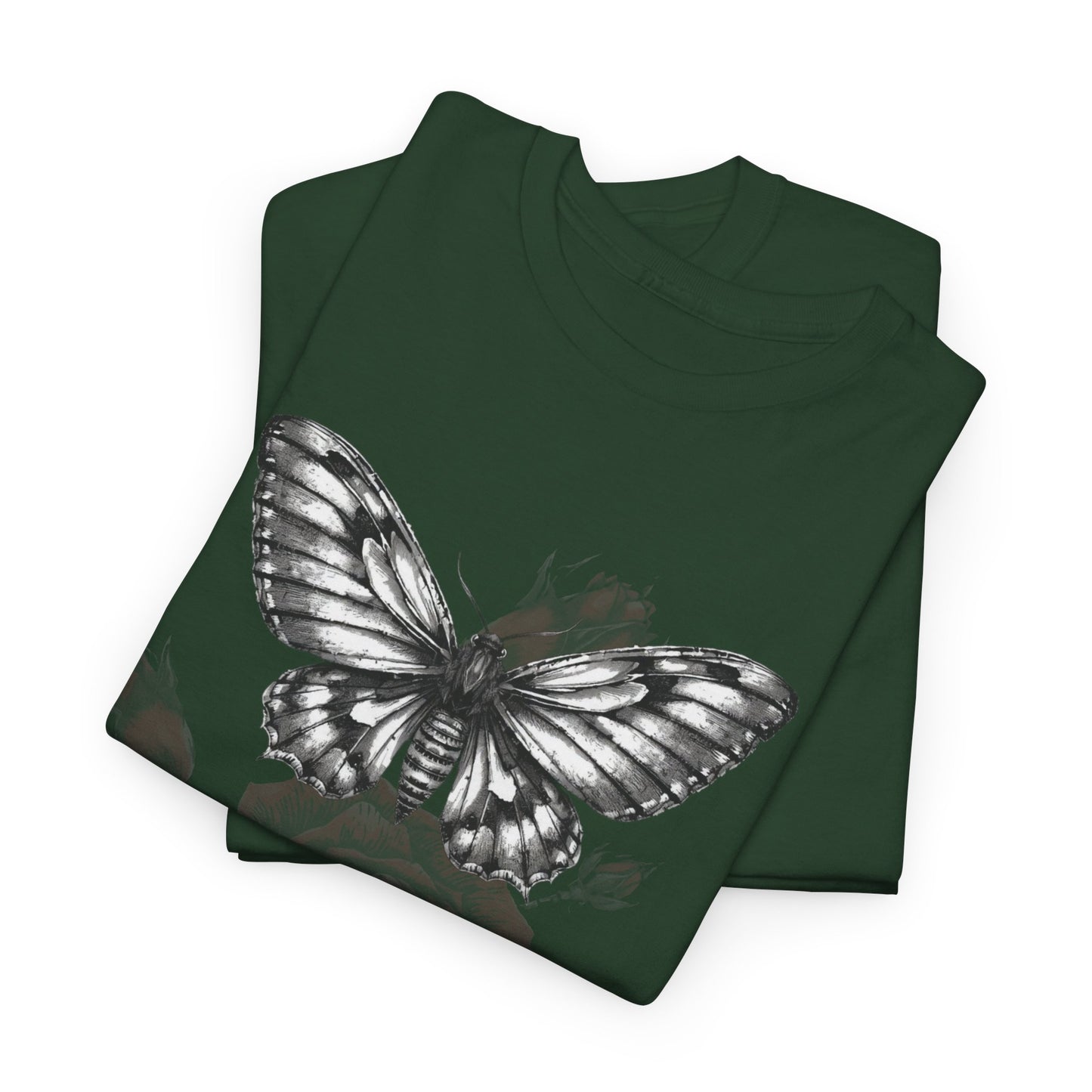Gothic Y2k Butterfly Graphic Unisex Heavy Cotton Tee