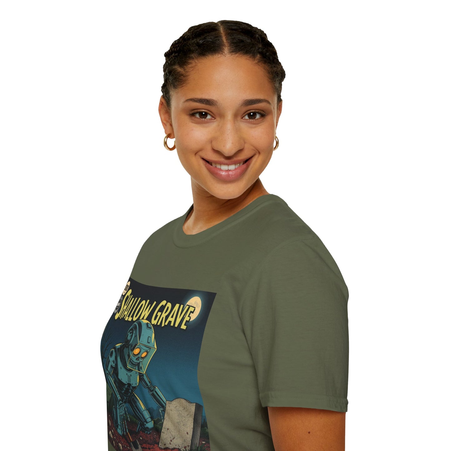 Vintage Comic Cover Shallow Grave Graphic T-Shirt