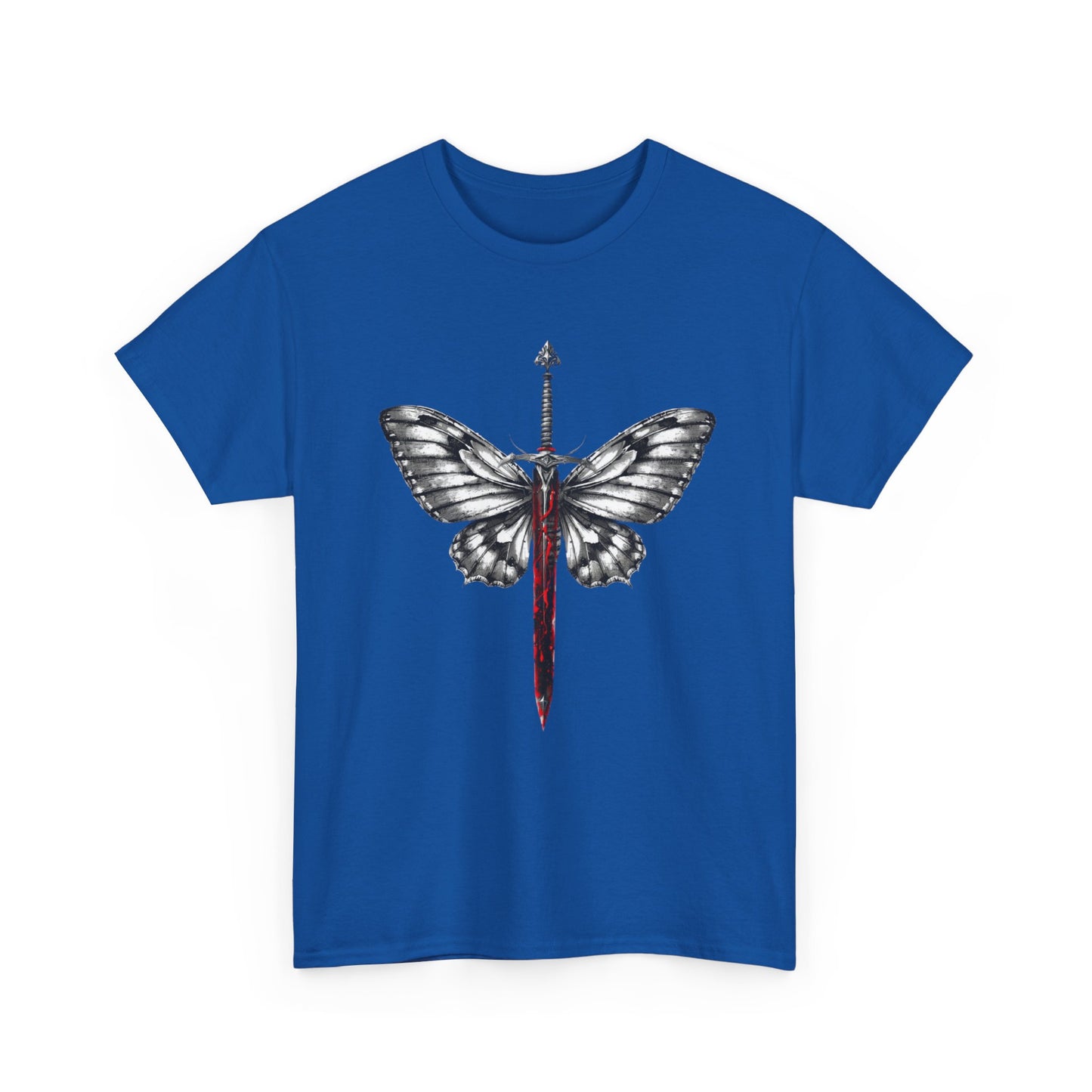Gothic Y2k Butterfly Sword Graphic Tee