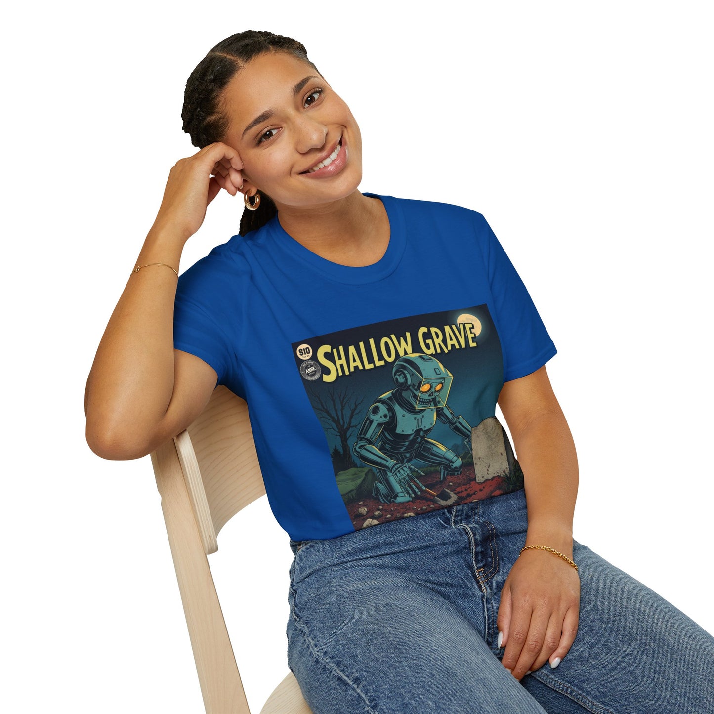 Vintage Comic Cover Shallow Grave Graphic T-Shirt