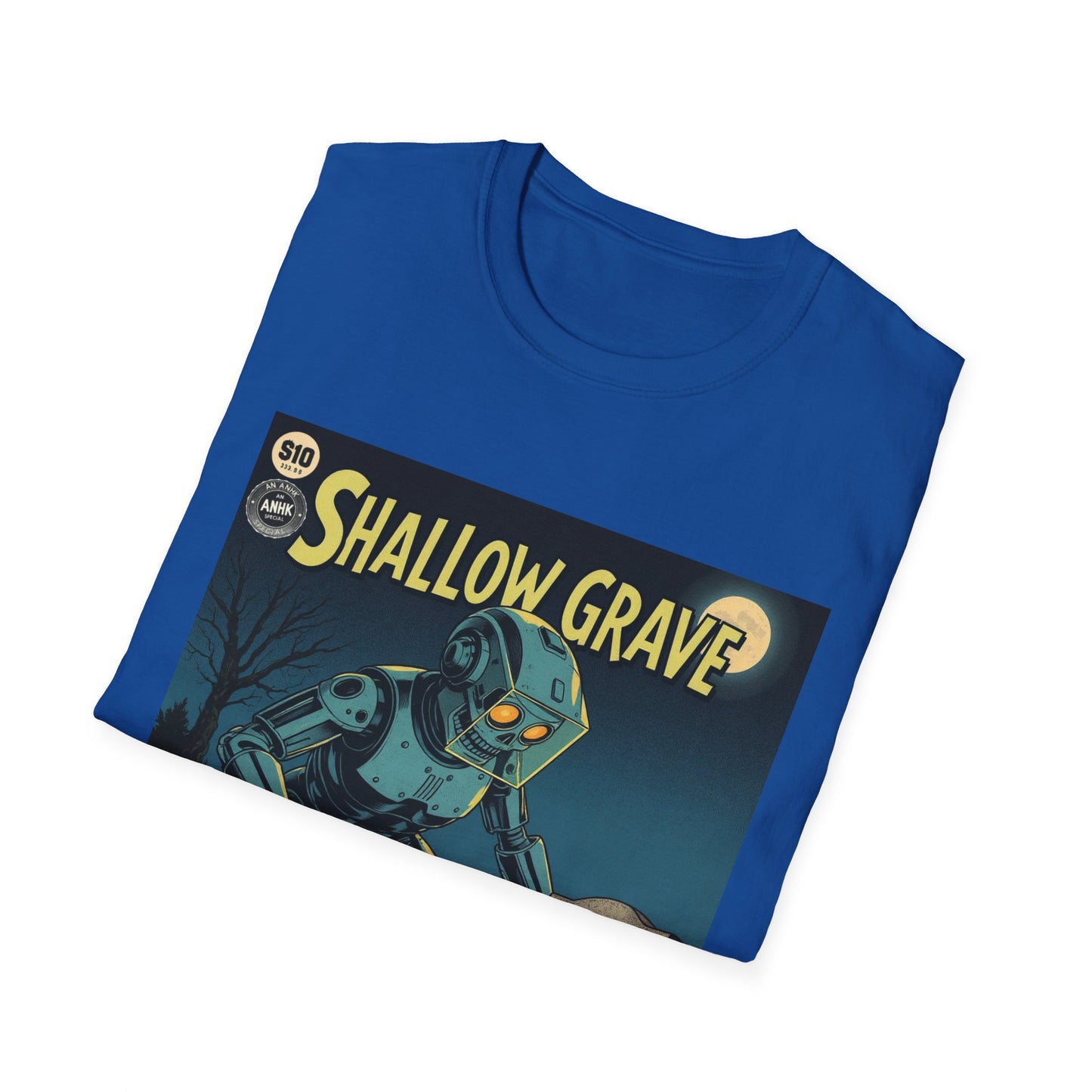 Vintage Comic Cover Shallow Grave Graphic T-Shirt