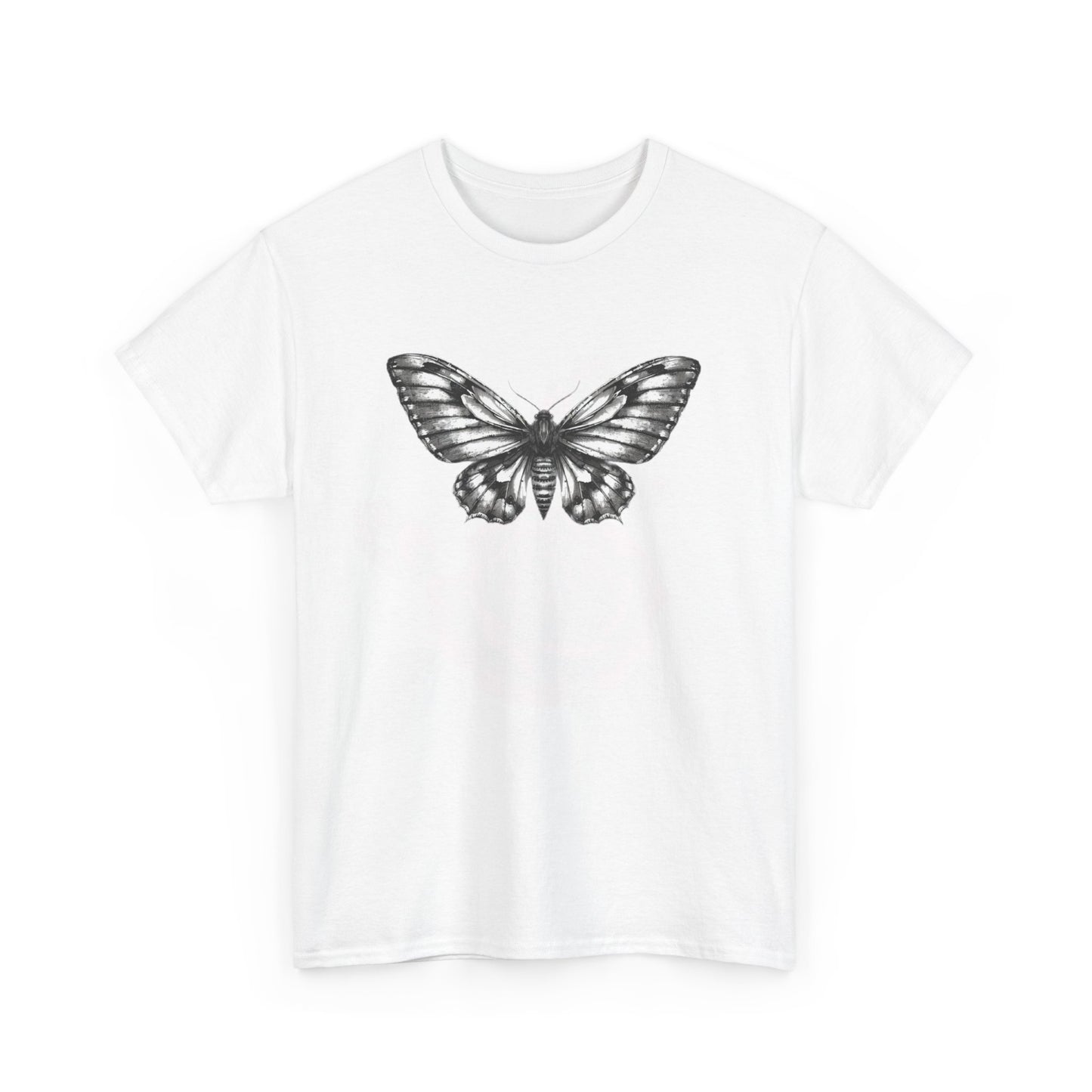 Gothic Y2k Butterfly Graphic Unisex Heavy Cotton Tee