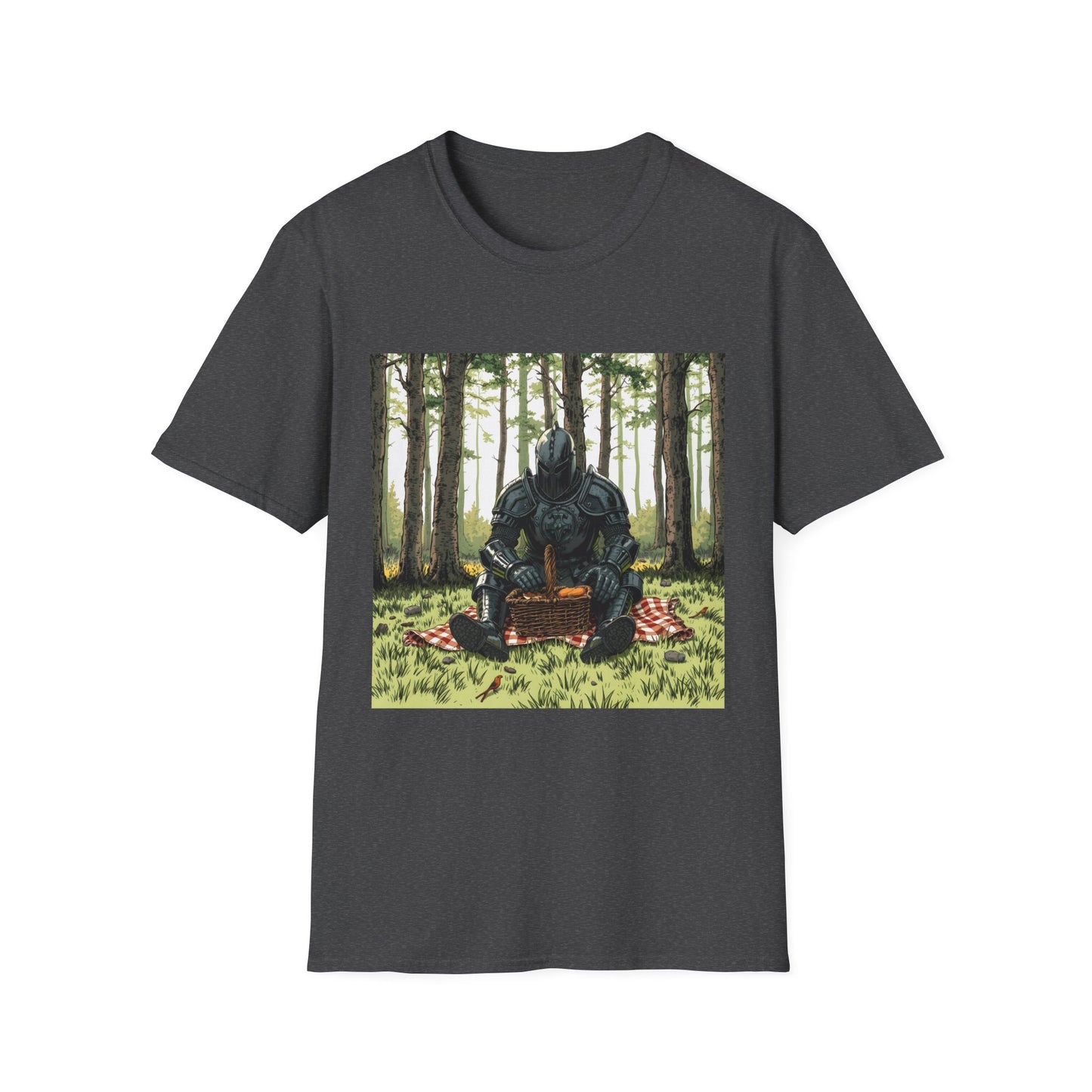Vintage Comic Cover Forest Knight Unisex Softstyle T-Shirt