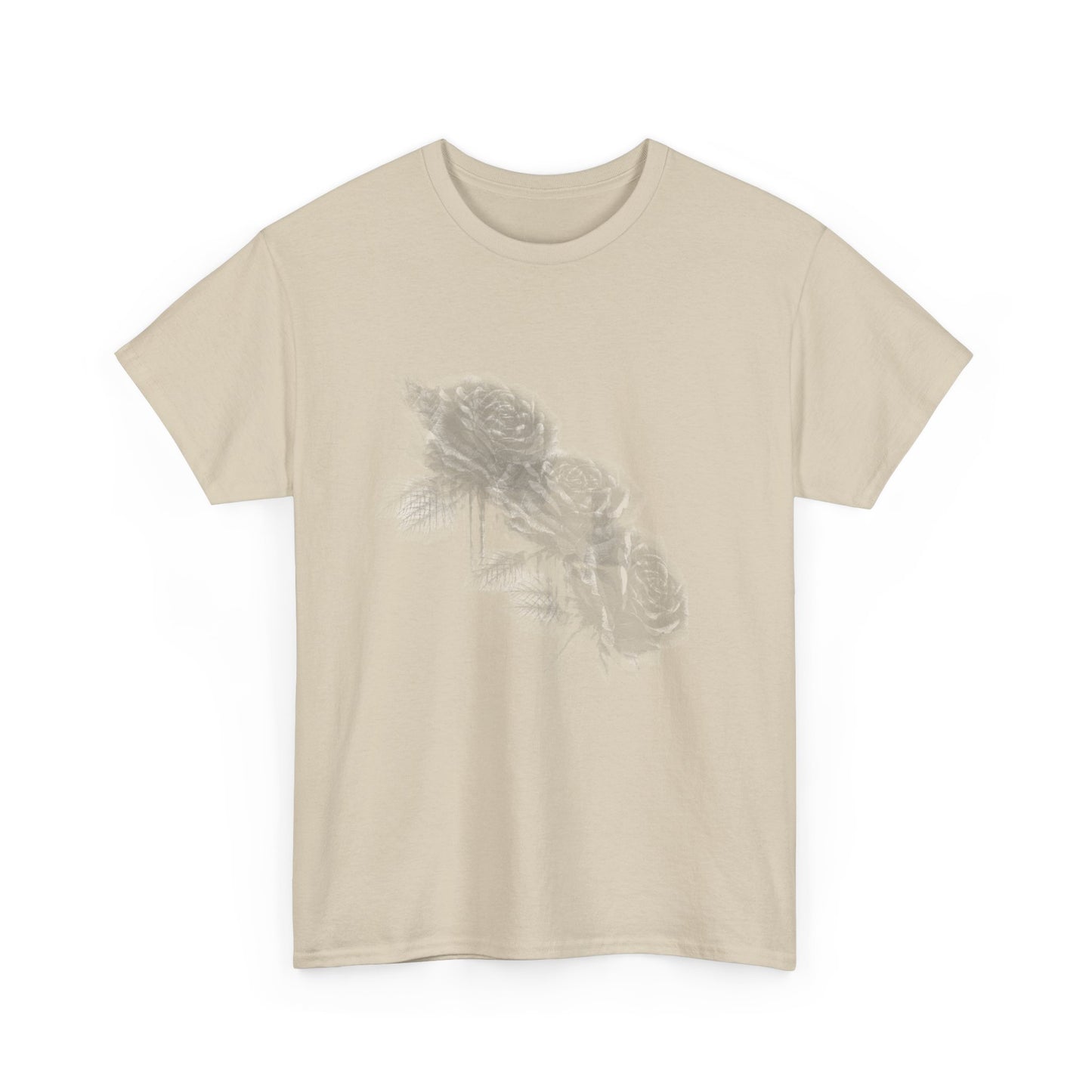 Y2k Gothic Faded Rose Unisex Heavy Cotton Tee