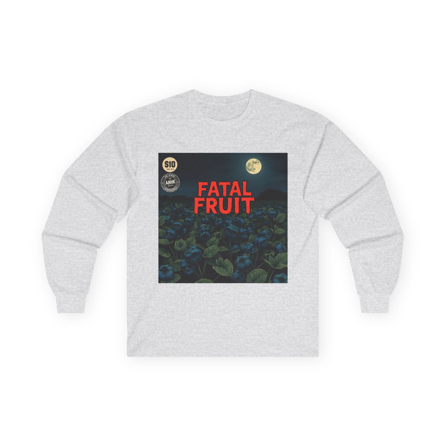 Fatal Fruit Long Sleeve Tee | Unisex Cotton T-Shirt for Casual Wear