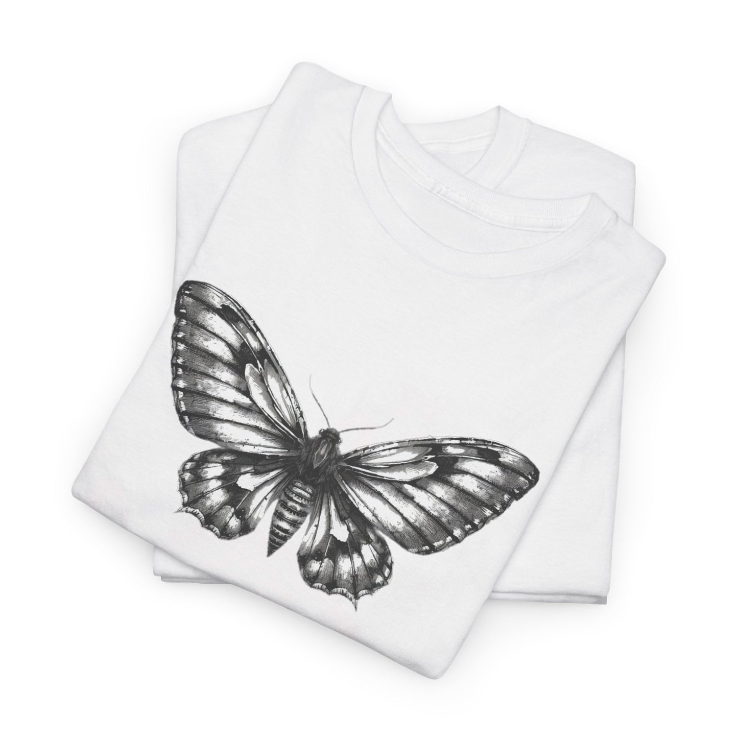 Gothic Y2k Butterfly Graphic Unisex Heavy Cotton Tee