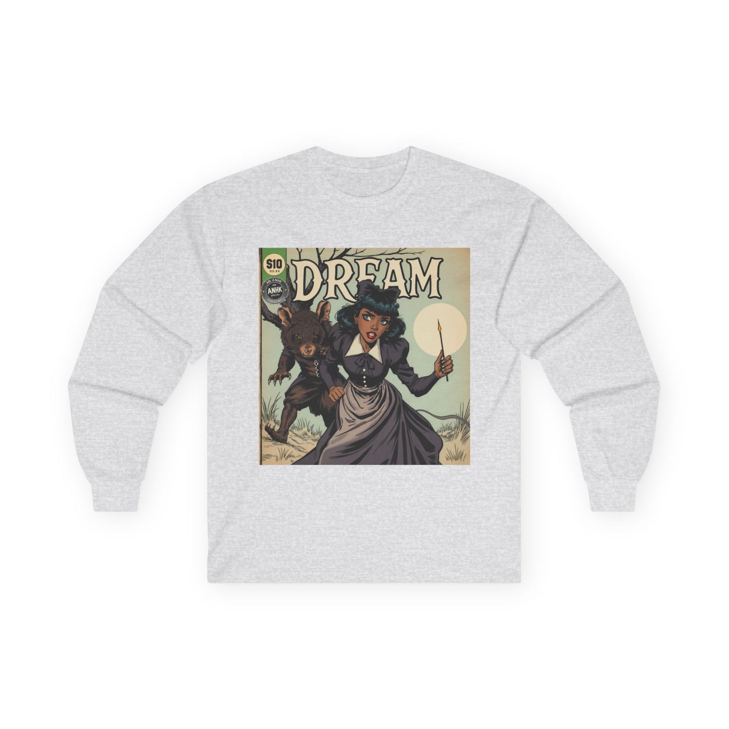 Vintage Comic Cover Dreamy Wonderland Unisex Long Sleeve Tee