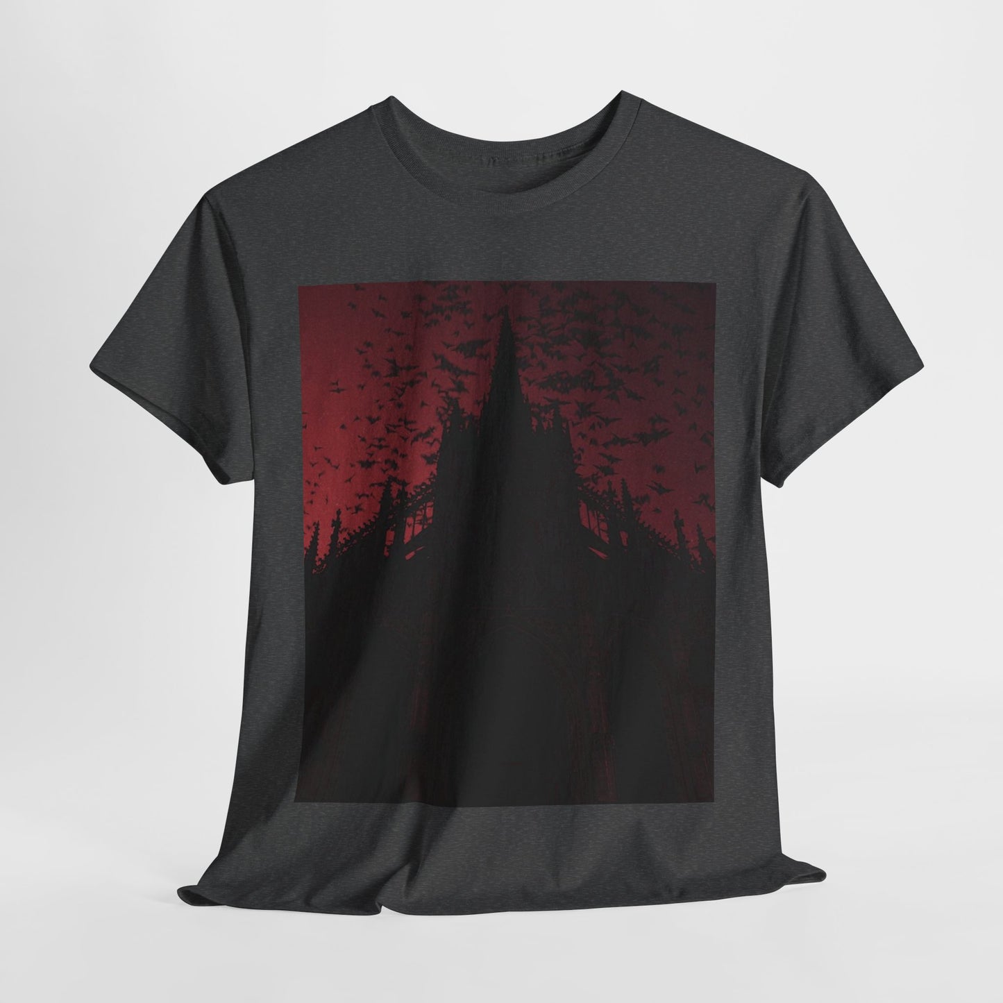 Dark Fantasy Cathedral Unisex Heavy Cotton Tee