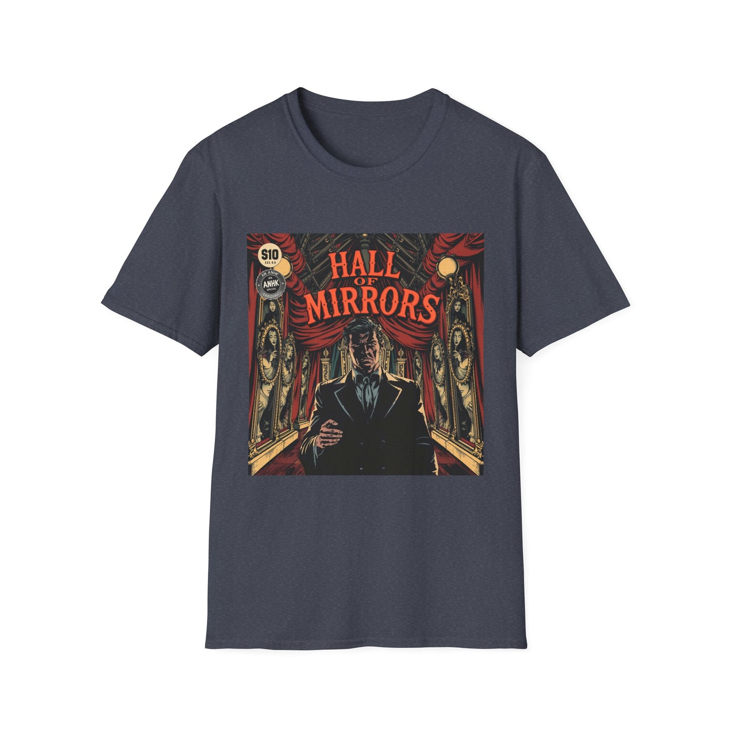 Vintage Comic Cover 'Hall of Mirrors' T-Shirt