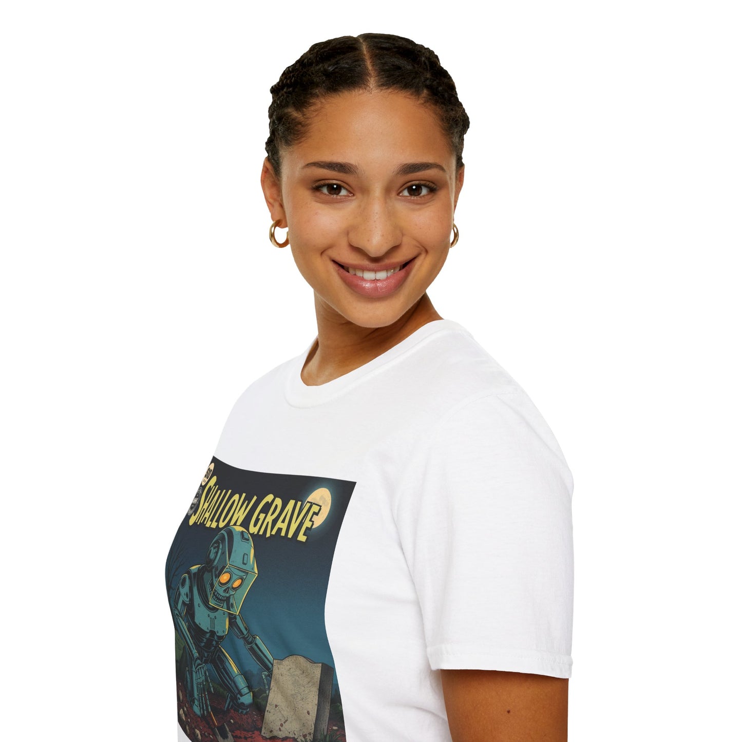 Vintage Comic Cover Shallow Grave Graphic T-Shirt