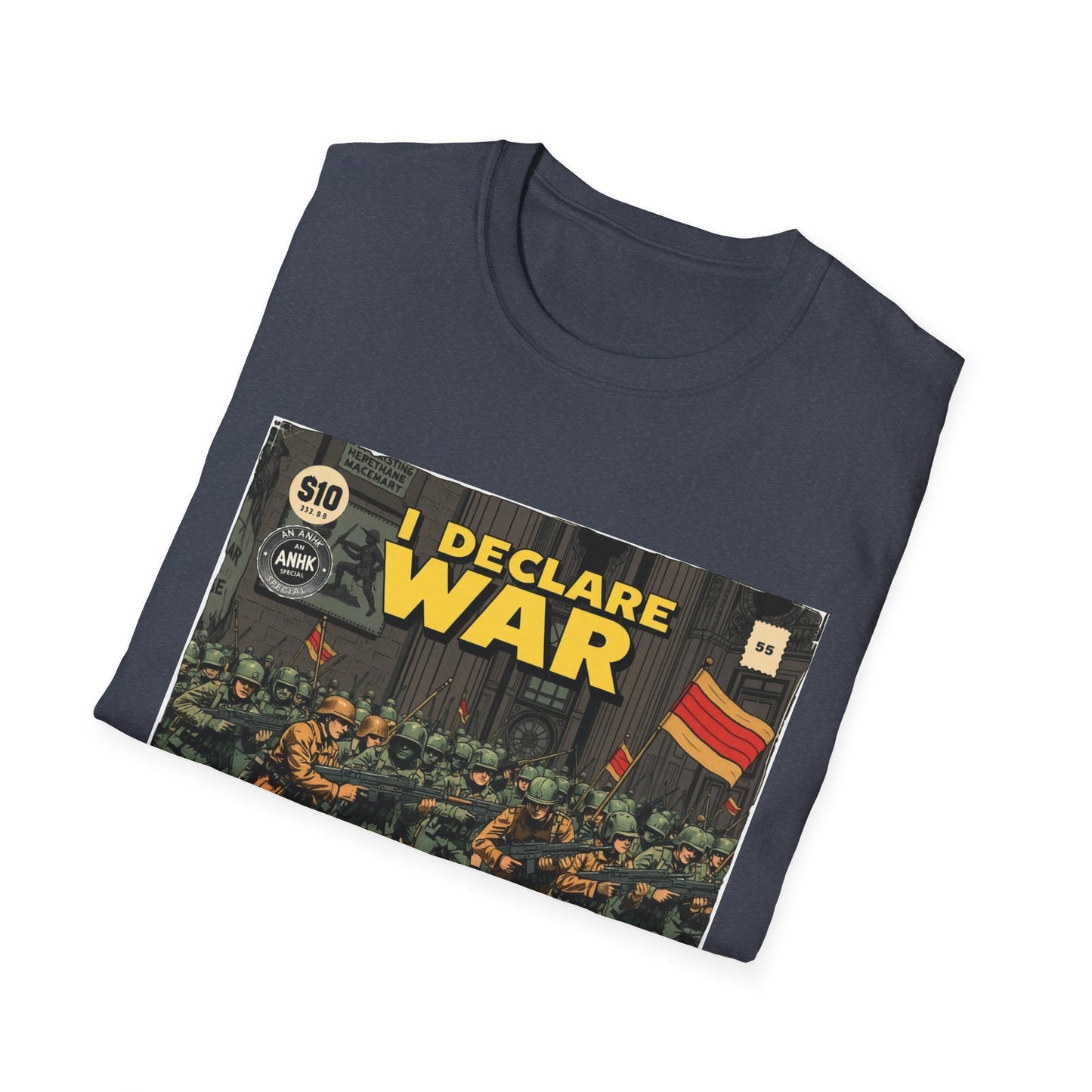 Vintage Comic Cover 'I Declare War' Graphic T-Shirt