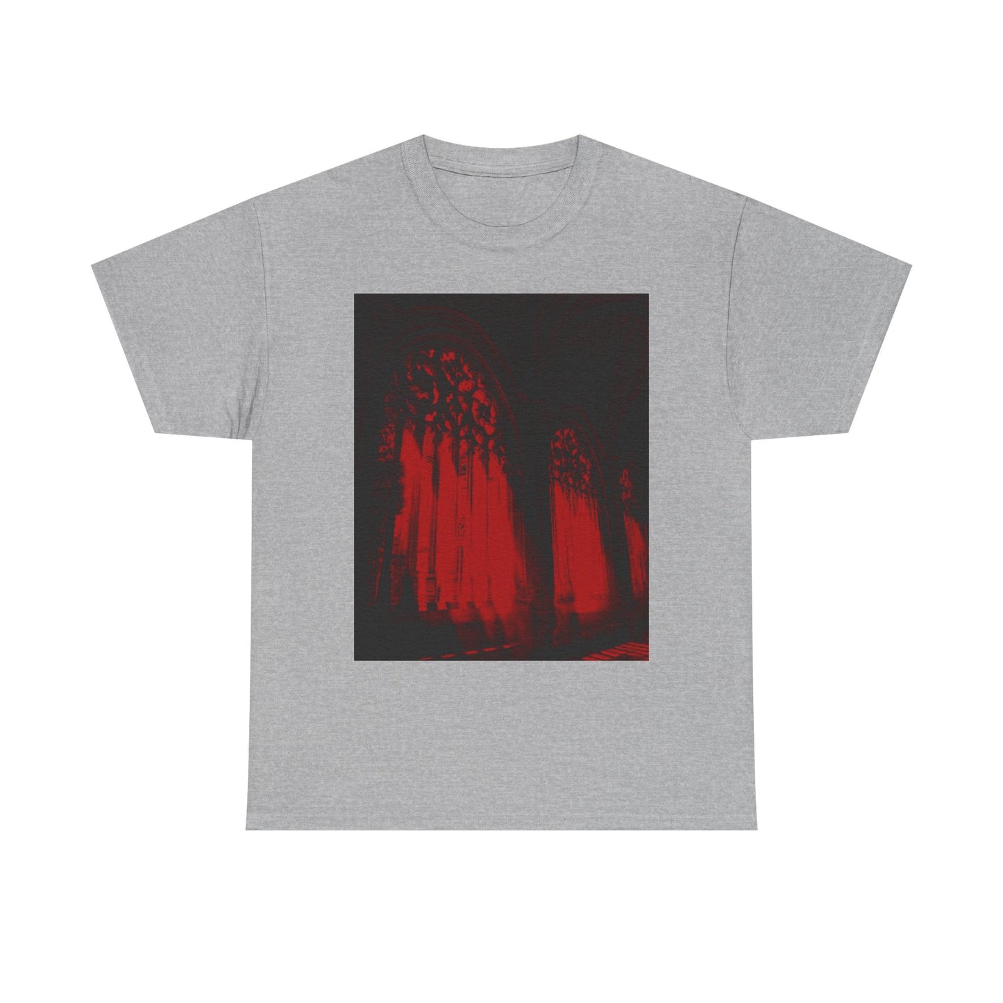 Red Dreams Cathedral Window Heavy Cotton Tee