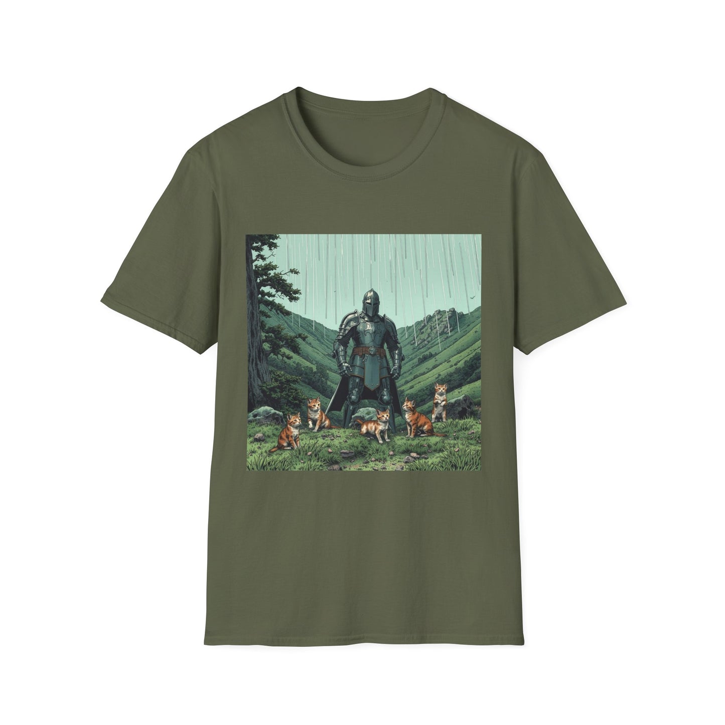 Vintage Comic Cover 'Knight Of Cats' T-Shirt