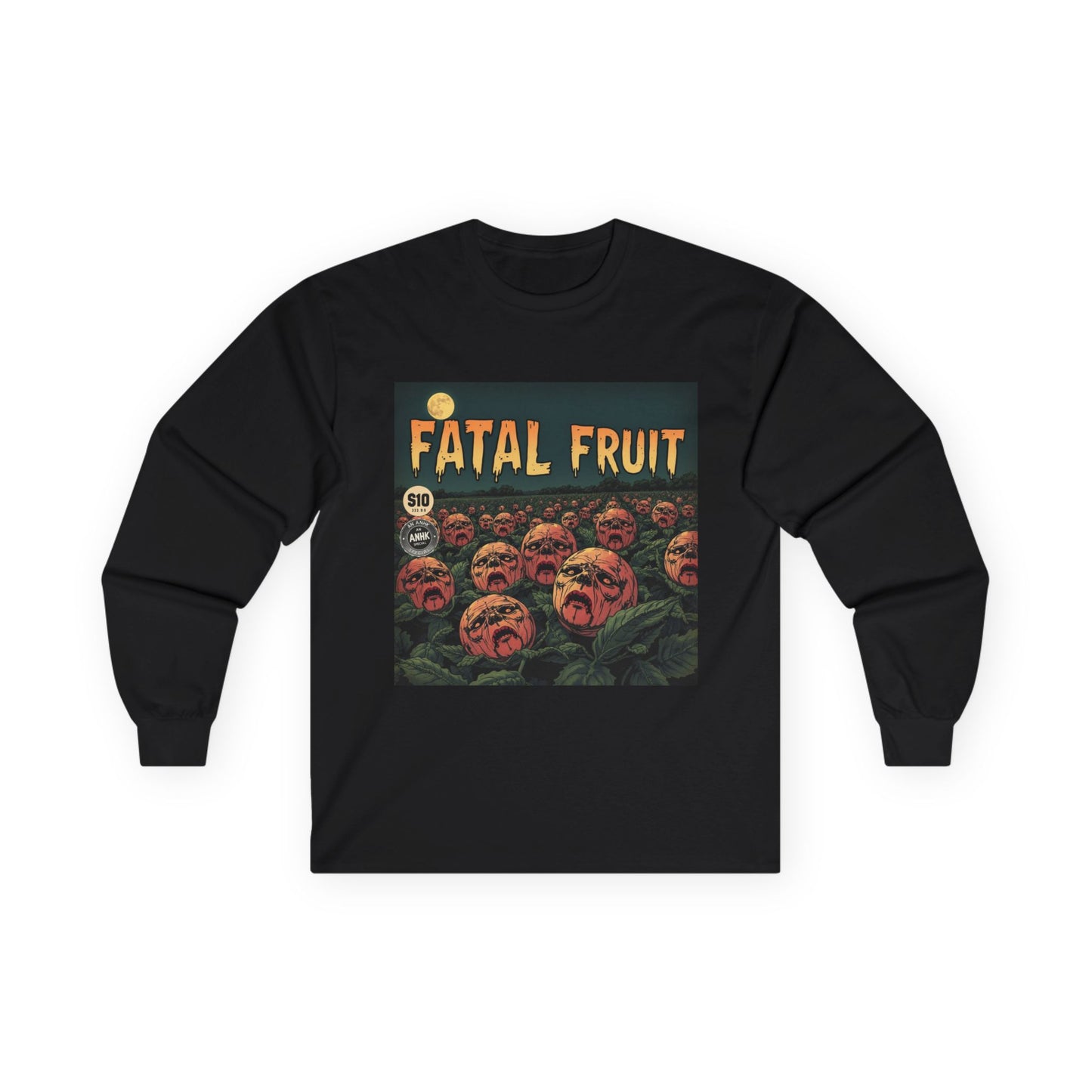 Vintage Comic Cover Fatal Fruit Unisex Long Sleeve Tee