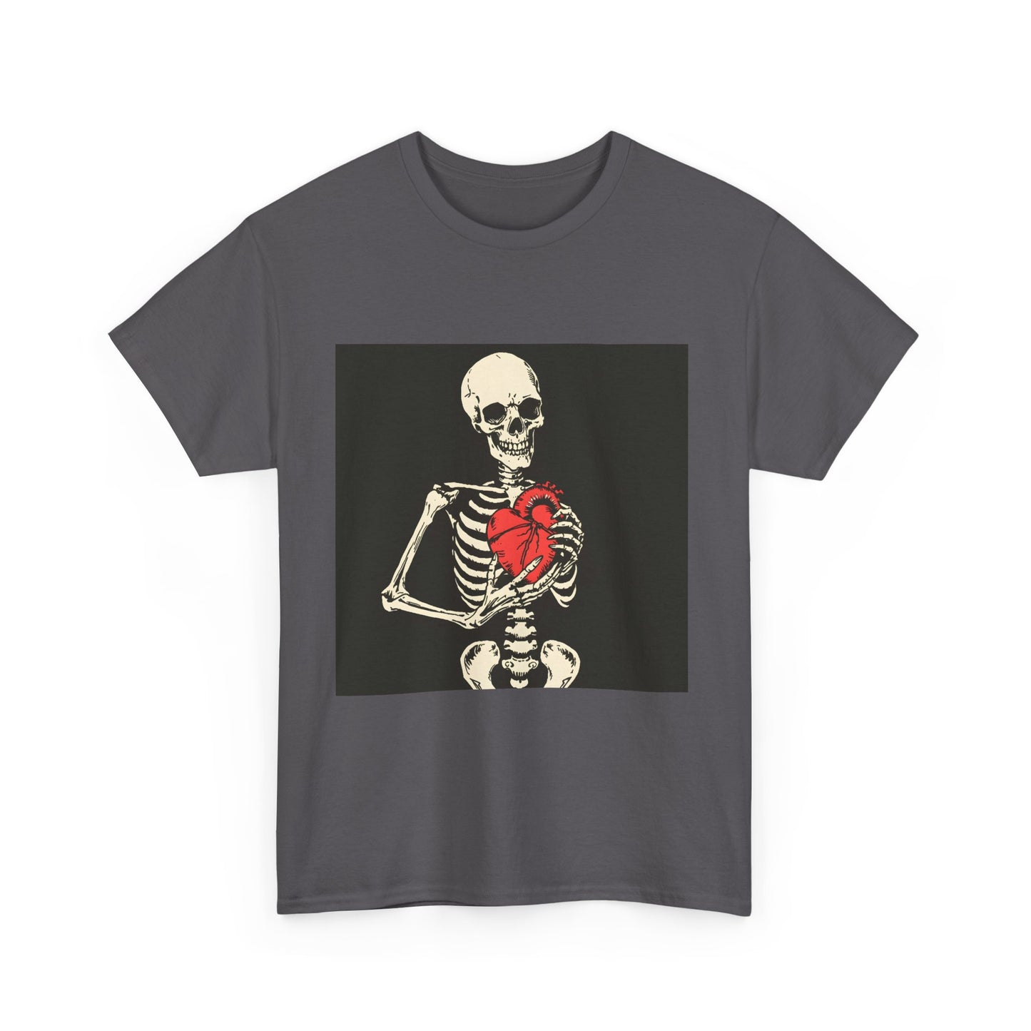 Skelly Goth Heart Unisex Heavy Cotton Tee