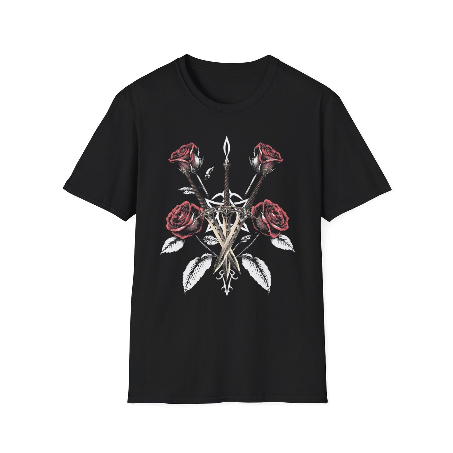 Gothic Y2k Rose & Sword Unisex T-Shirt
