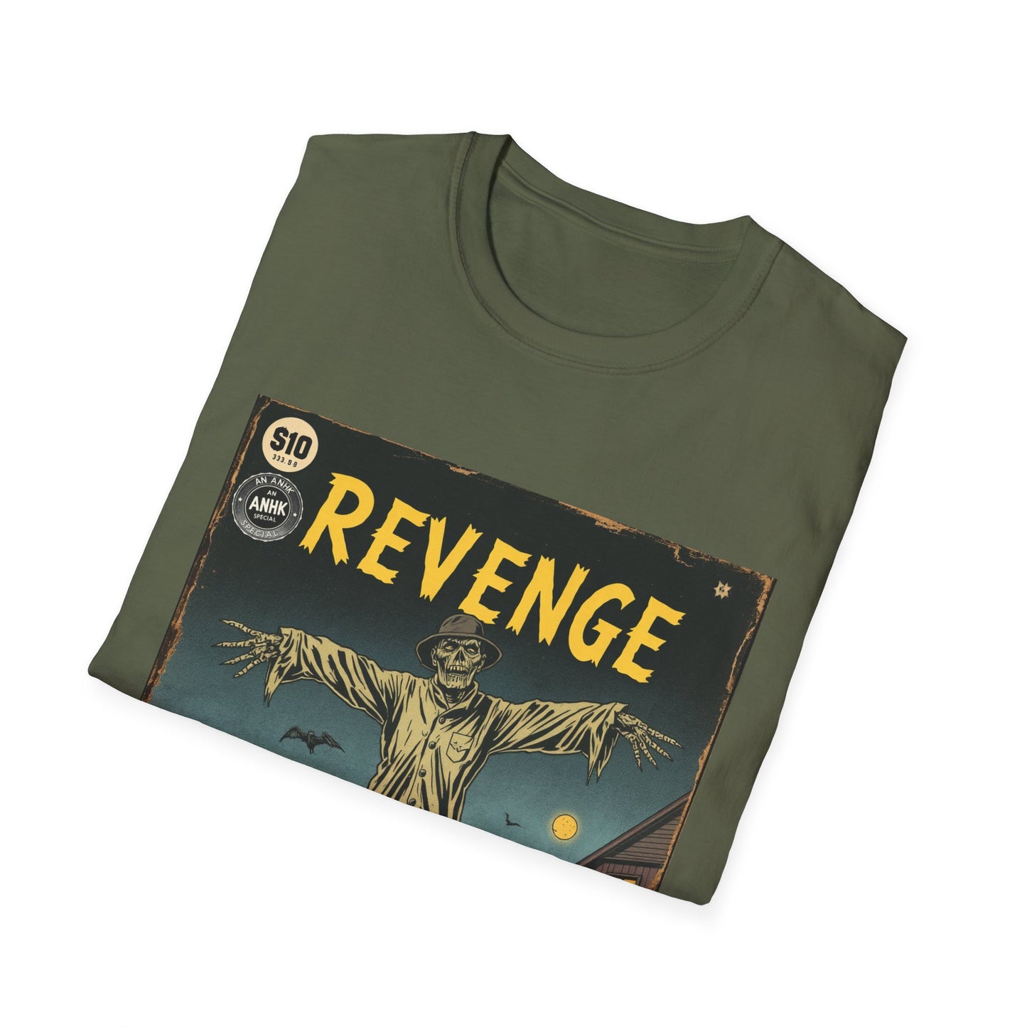 Vintage Comic Cover 'Scarecrow Revenge' T-Shirt