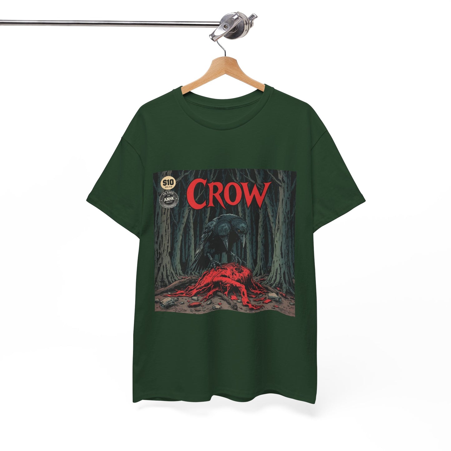 Vintage Comic Cover Crow Graphic Tee