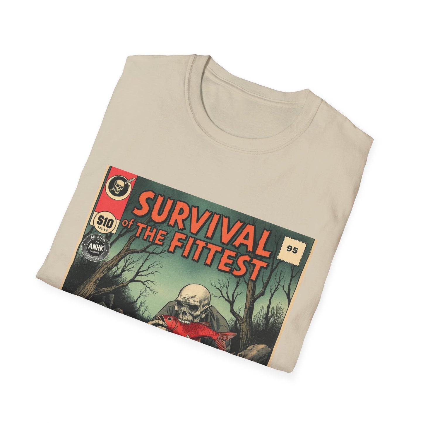 Vintage Comic Cover 'Survival of the Fittest' T-Shirt