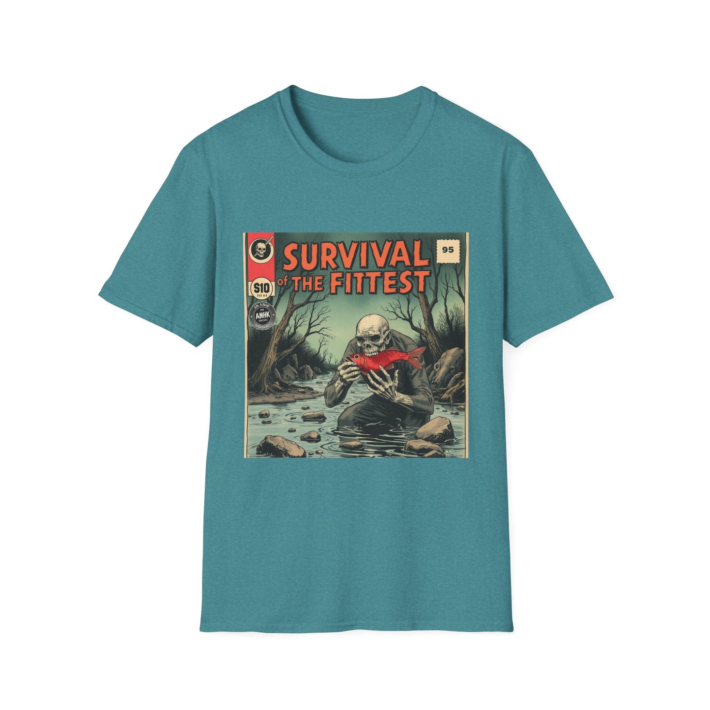 Vintage Comic Cover 'Survival of the Fittest' T-Shirt