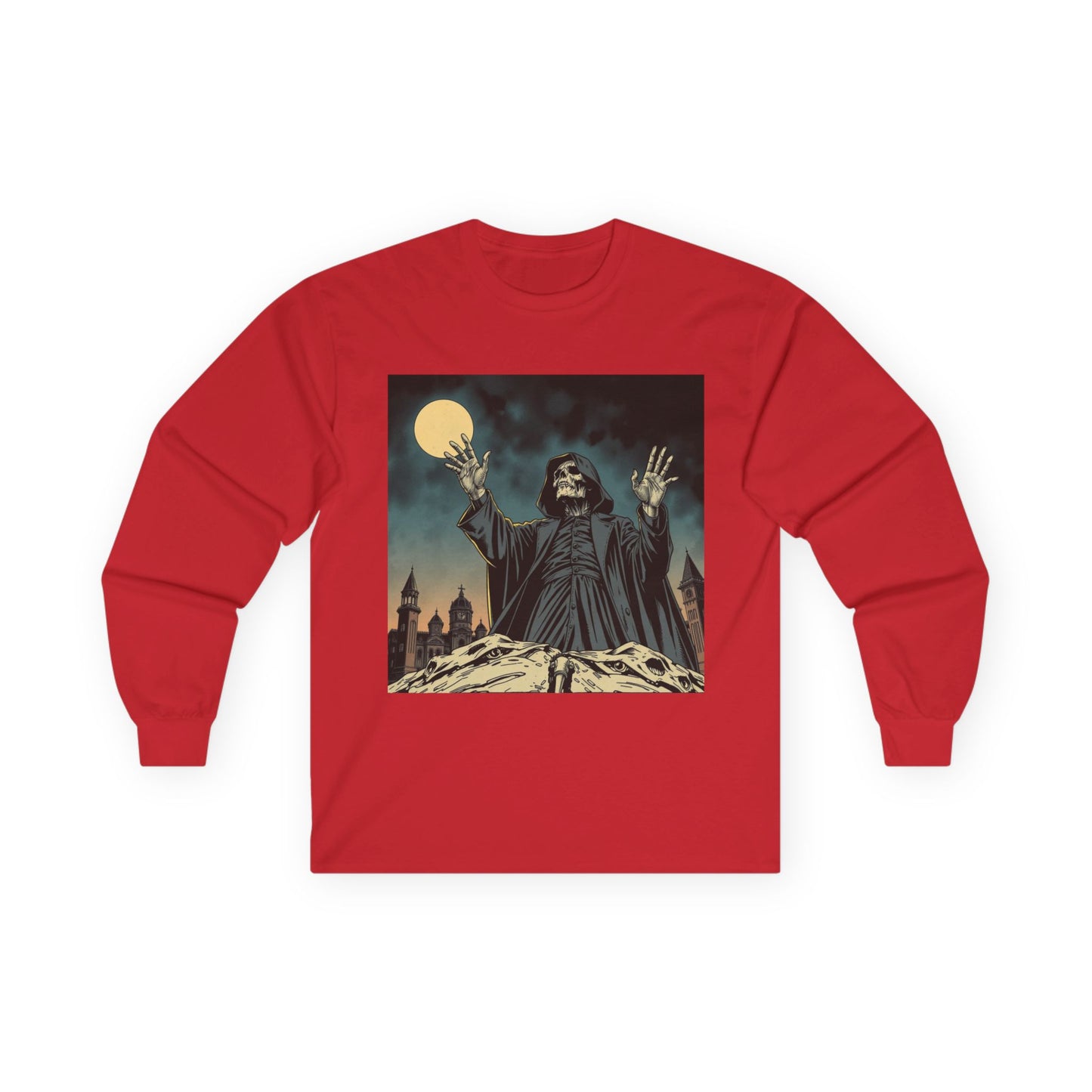Skelly Goth Moonlit Ensemble Long Sleeve Tee