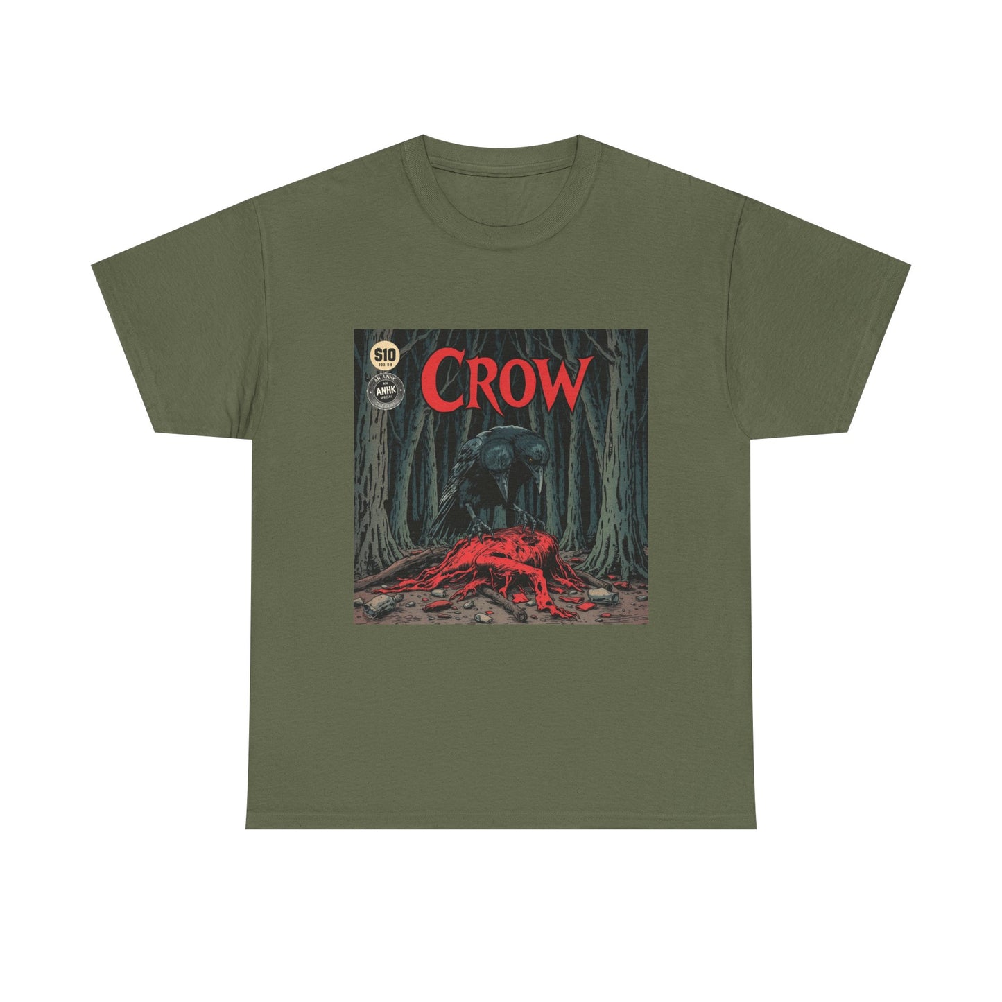 Vintage Comic Cover Crow Graphic Tee