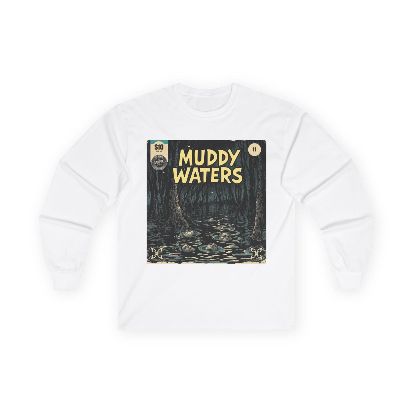 Vintage Comic Cover 'Muddy Waters' Long Sleeve Tee