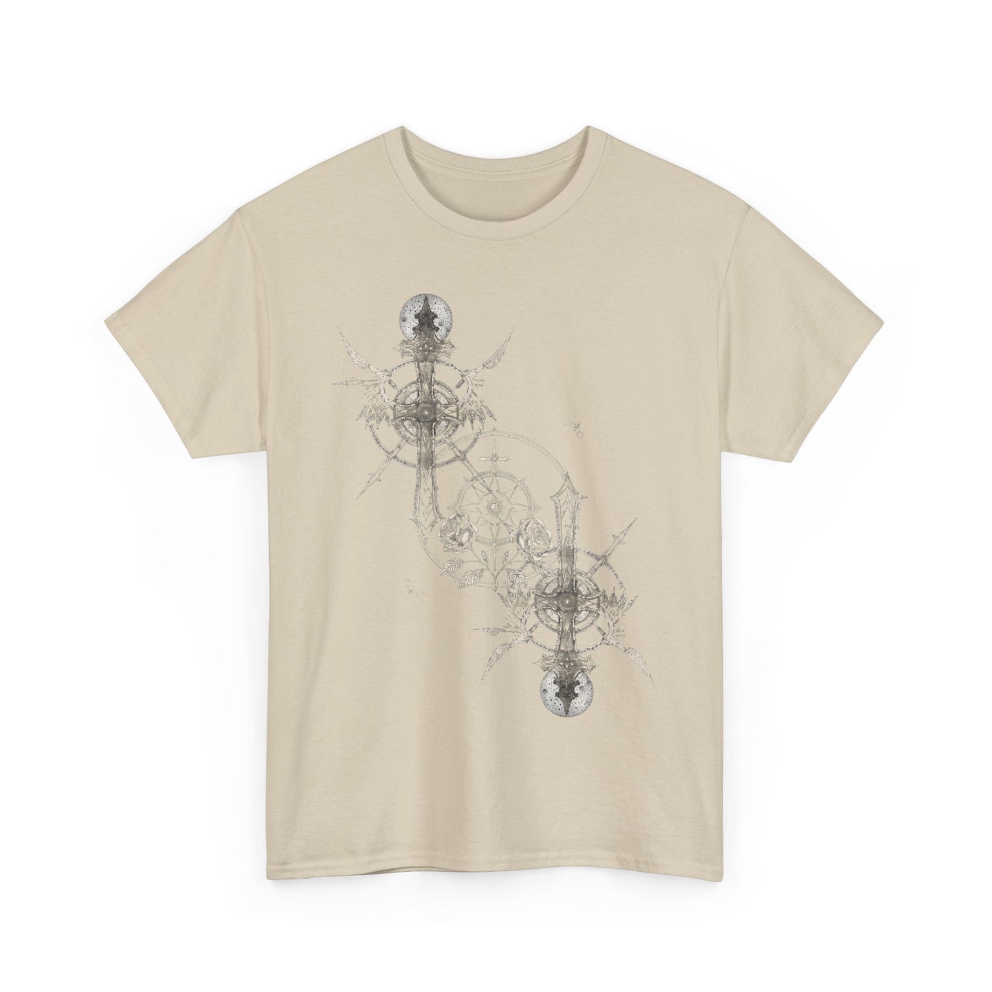 Gothic Y2k Cross Unisex Heavy Cotton Tee