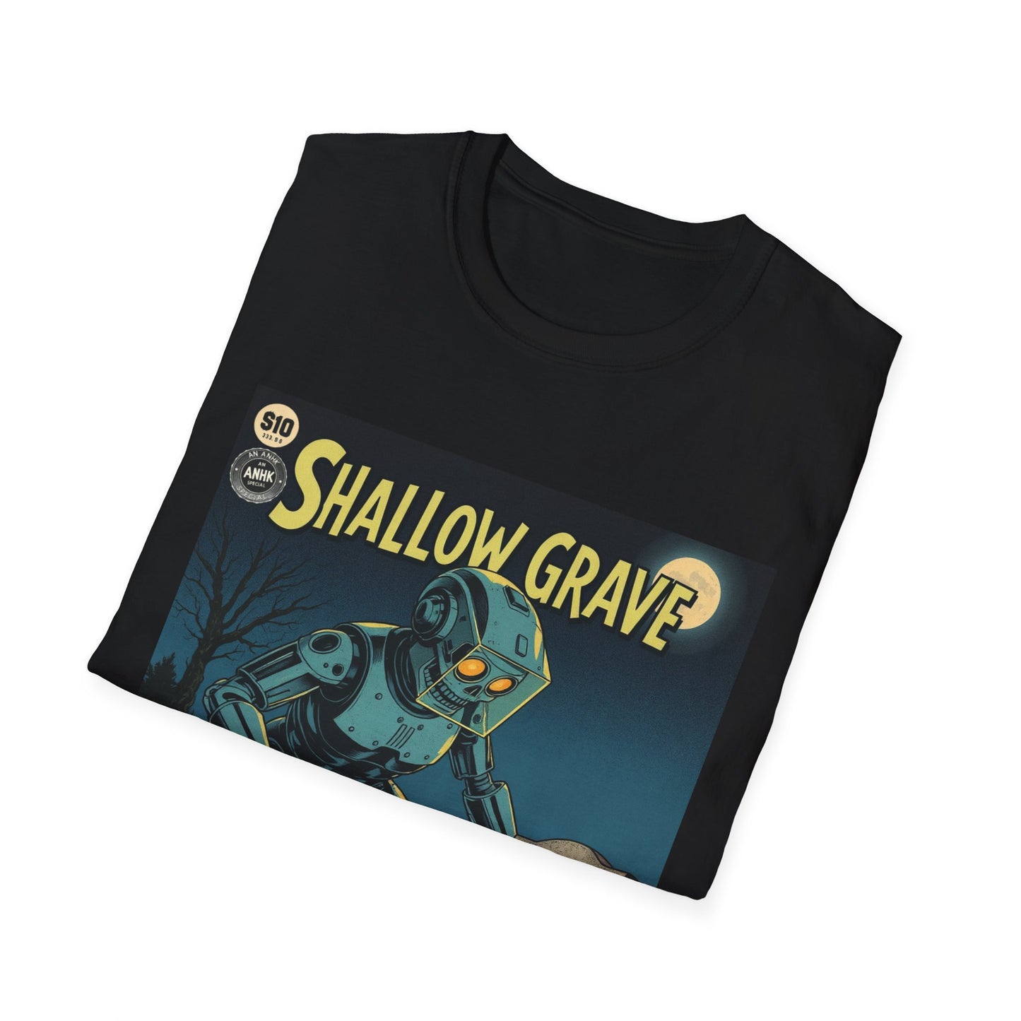 Vintage Comic Cover Shallow Grave Graphic T-Shirt
